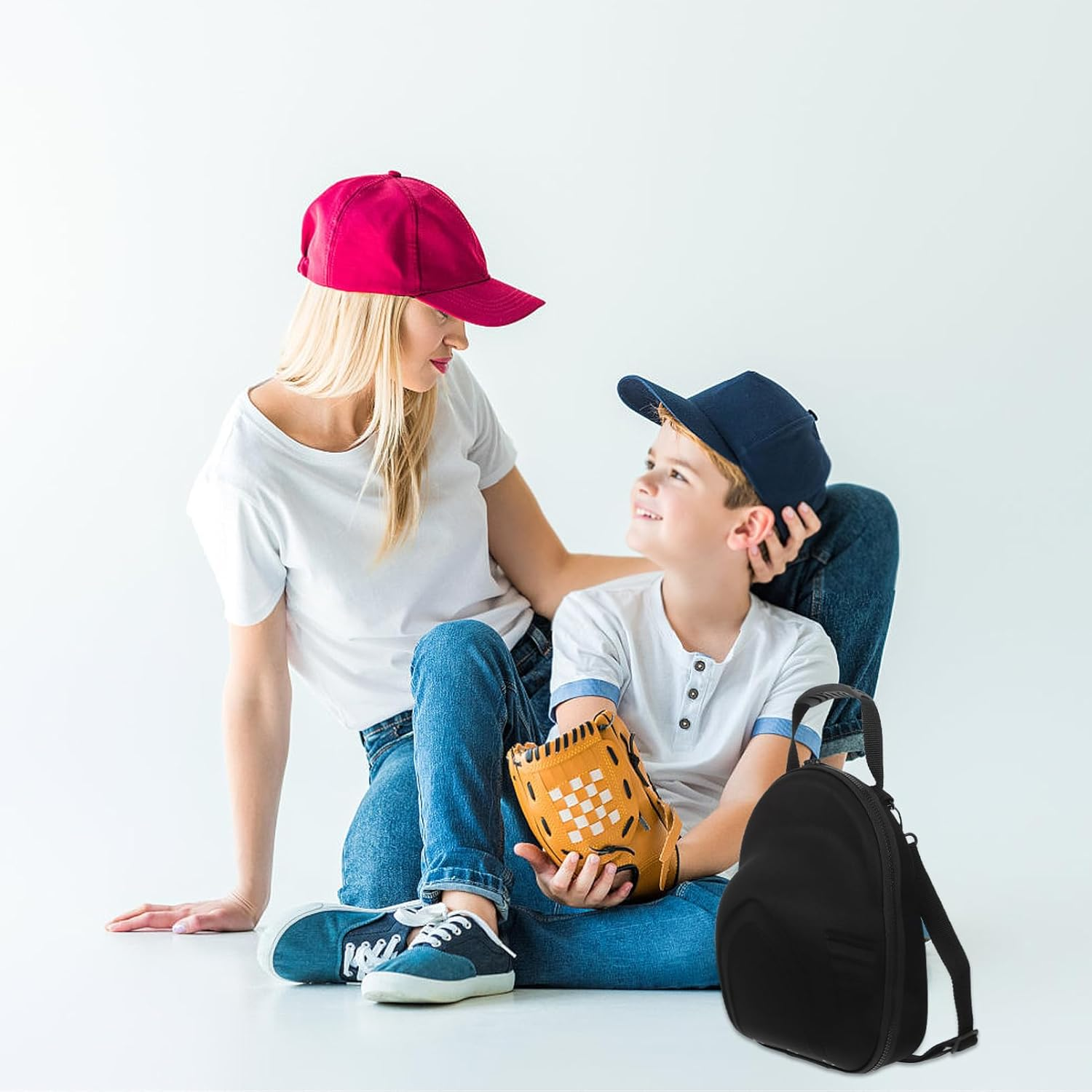 MAGICLULU Cap Storage Bag Baseball Hat Travel Case Hard Eva Hat Box Handle Shoulder Strap and Men Caps