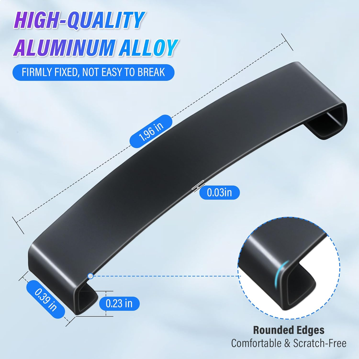 Enhon 2 Pack Aluminum Headphones Support Brace Clamps, Compatible with Astro A50 Gen 4 & Mod Kit Durable Headband Clip for Enhanced Stability and Comfort (Black)