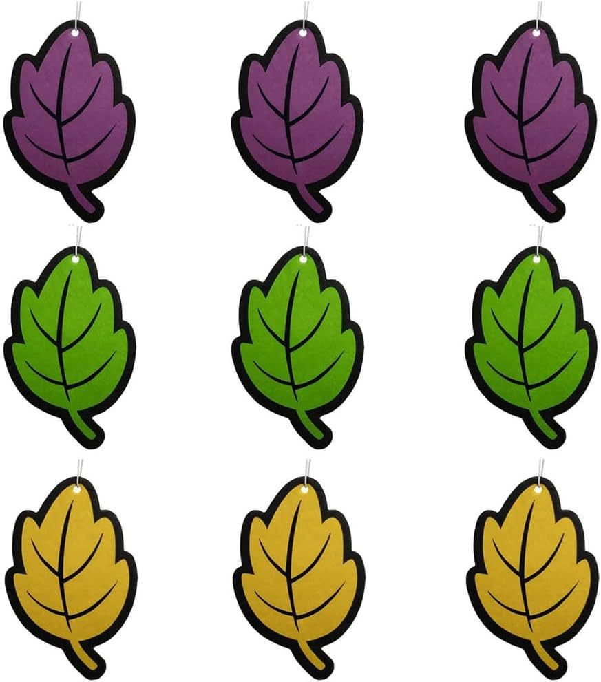 Car Air Freshener with Different Smells,9 Pcs Card Air Freshener,Hanging Paper Scent for Taxi,Car,Truck & Home,3 Colors, Random Taste image number 1