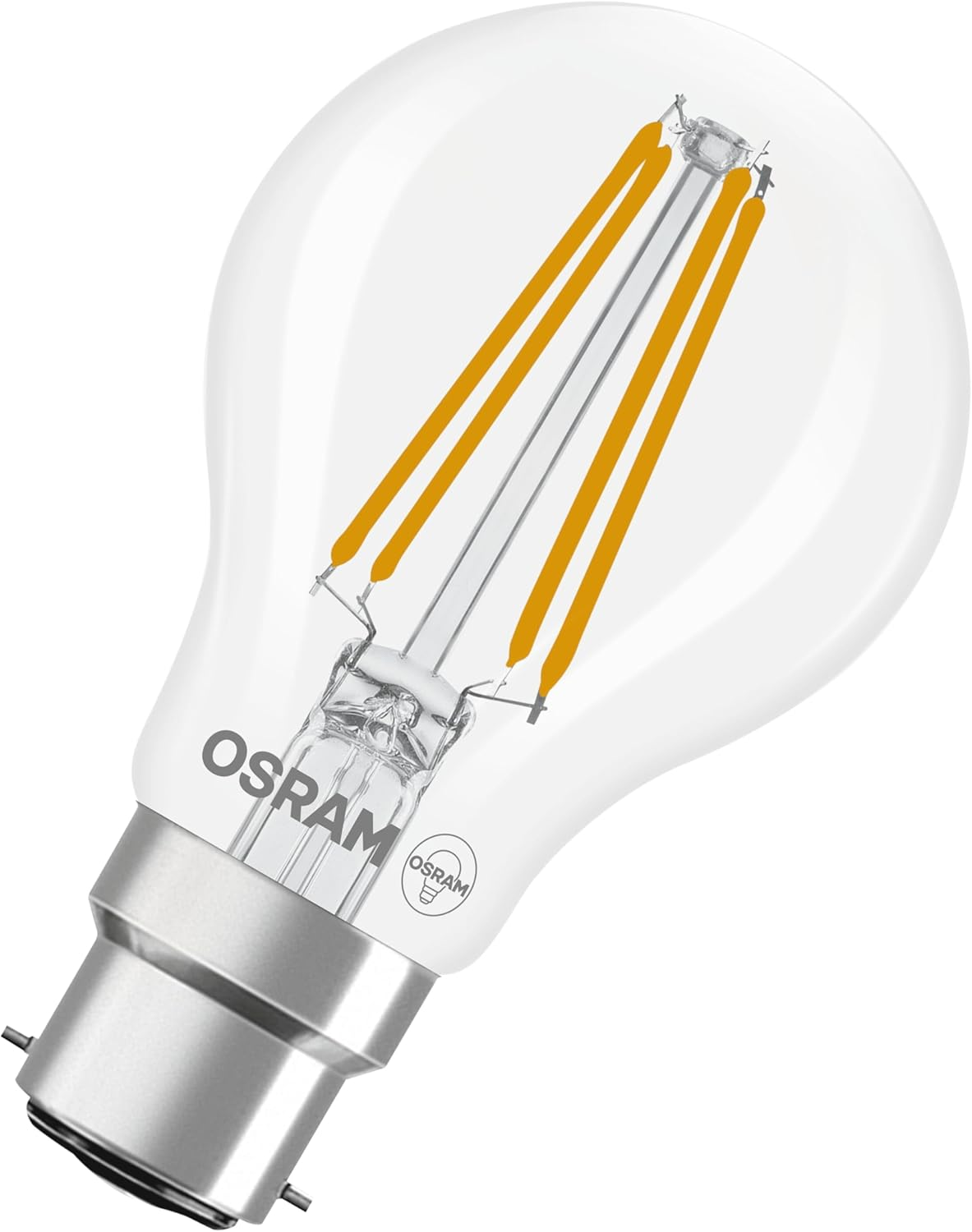 OSRAM LED Star Classic a 60 Lamp with Innovative LED Filament Technology, Bulb Shape, 5.9 W/806 Lumens, EEK D, Cool Daylight White at 6500K, Made from Lead-Free Clear Glass, B22D Base, 60 Mm Diameter image number 3