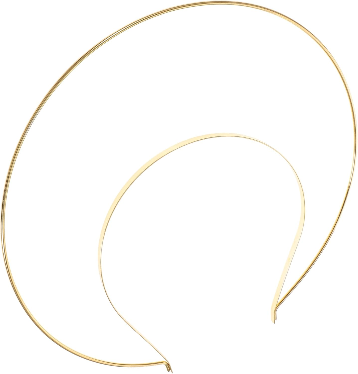 SHINEOFI Gold Halos Crown Headband &ndash; Angel Hair Hoop Tiara for Women, Metal Costume Headpiece for Party, Cosplay, Festival, Halloween & DIY Crafts image number 4