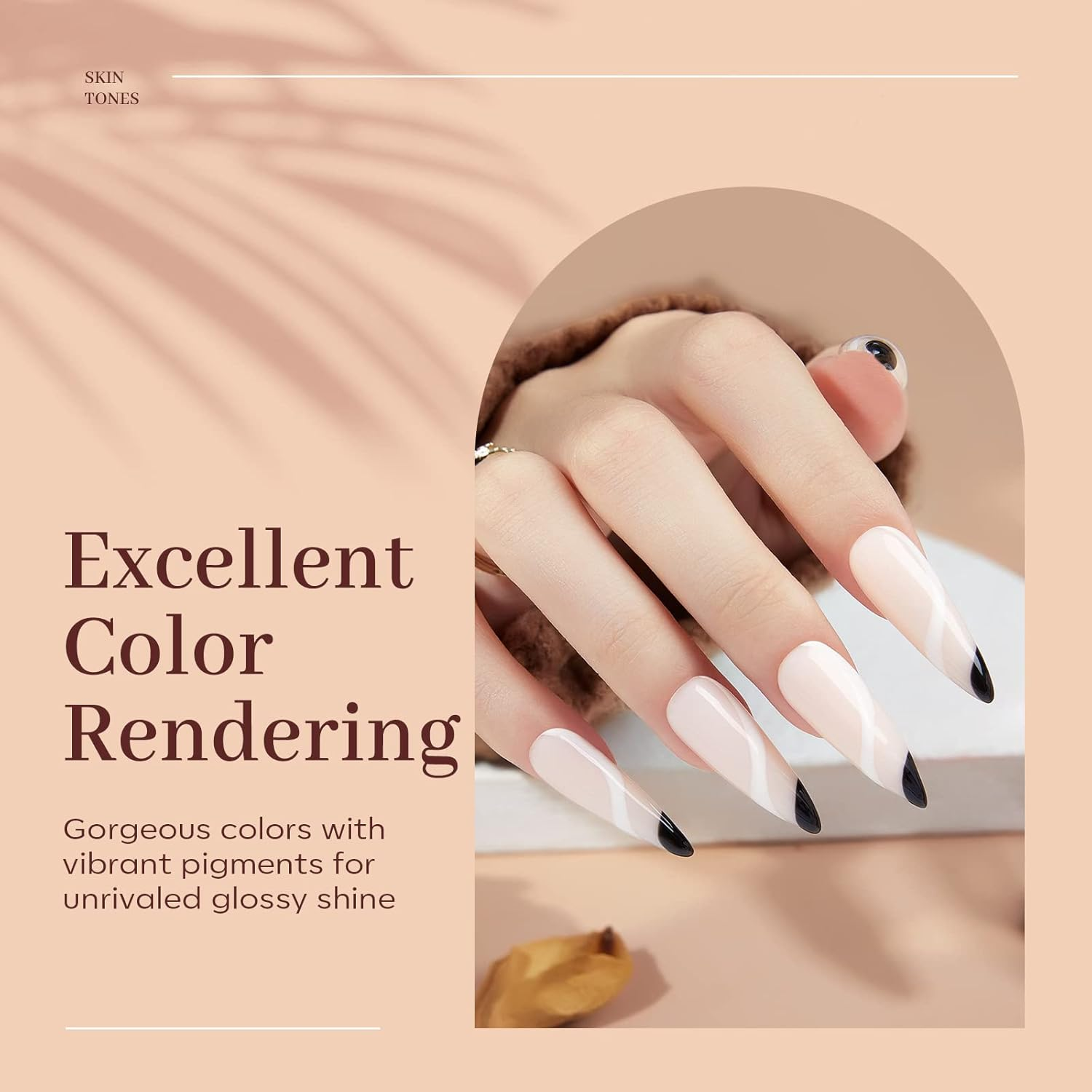 Modelones Poly Nail Gel, 6 Colors Nude Skin Tones Pink Neutral Brown Collection Poly Extension Gel Set Builder Nail Gel French Manicure DIY Design Nail Art Home Salon Beauty Gift image number 6