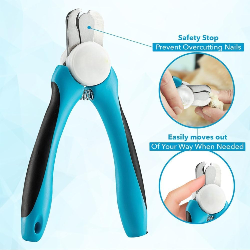 Dog & Cat Pets Nail Clippers and Trimmers - with Safety Guard to Avoid Overcutting, Free Nail File, Razor Sharp Blade - Professional Grooming Tool for Pets image number 3