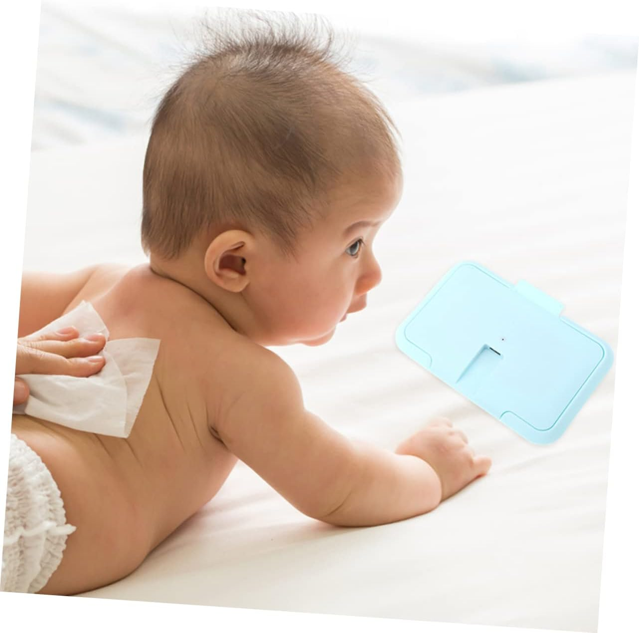 2Pcs Wipes Warmer Portable Travel Wet Tissue Heater Warmer Newborn Items Wet Wipe Heater Fan Shower Tissue image number 6