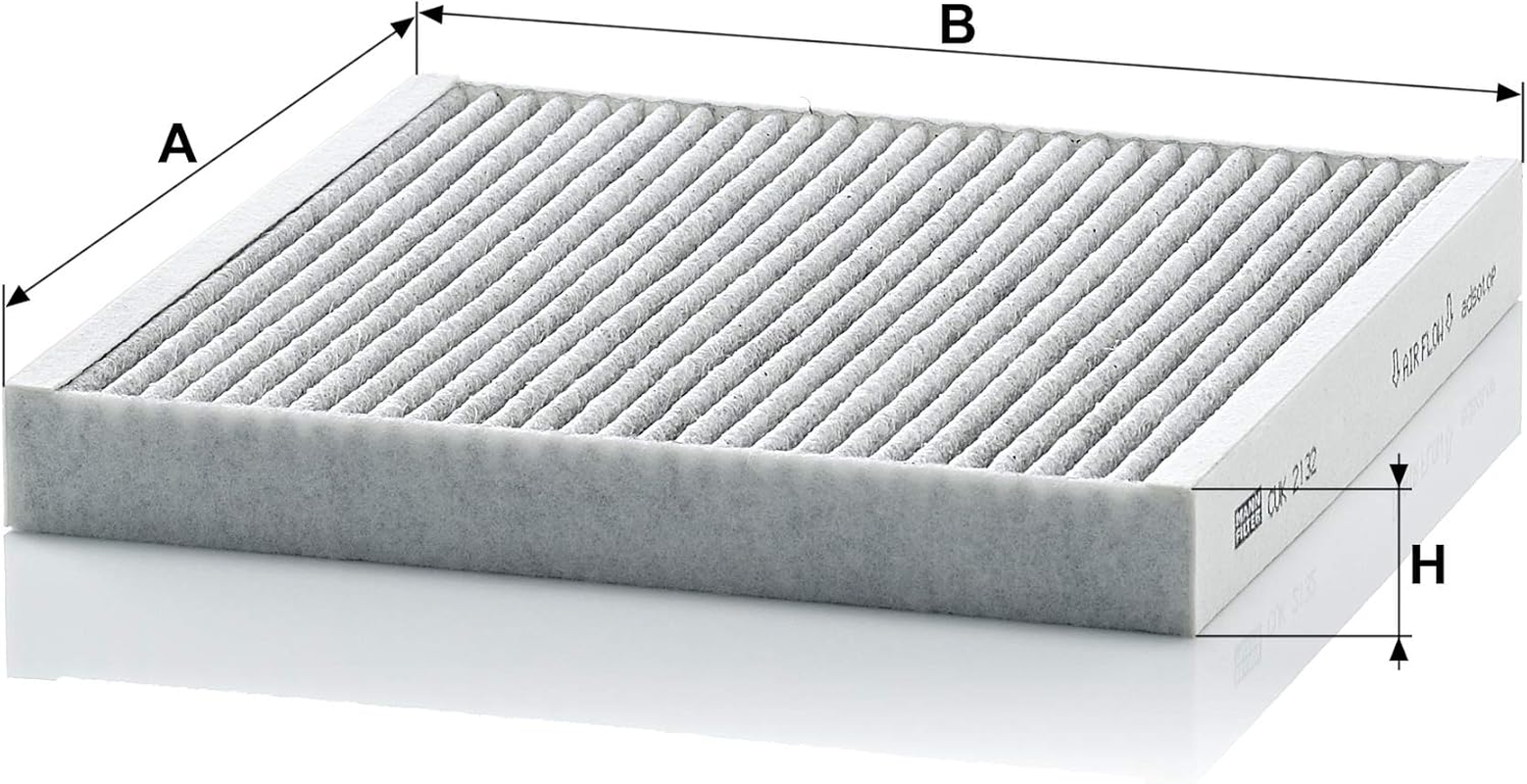 Original Mann-Filter Cabin Filter CUK 2132 - Pollen Filter with Activated Carbon - for Cars image number 3