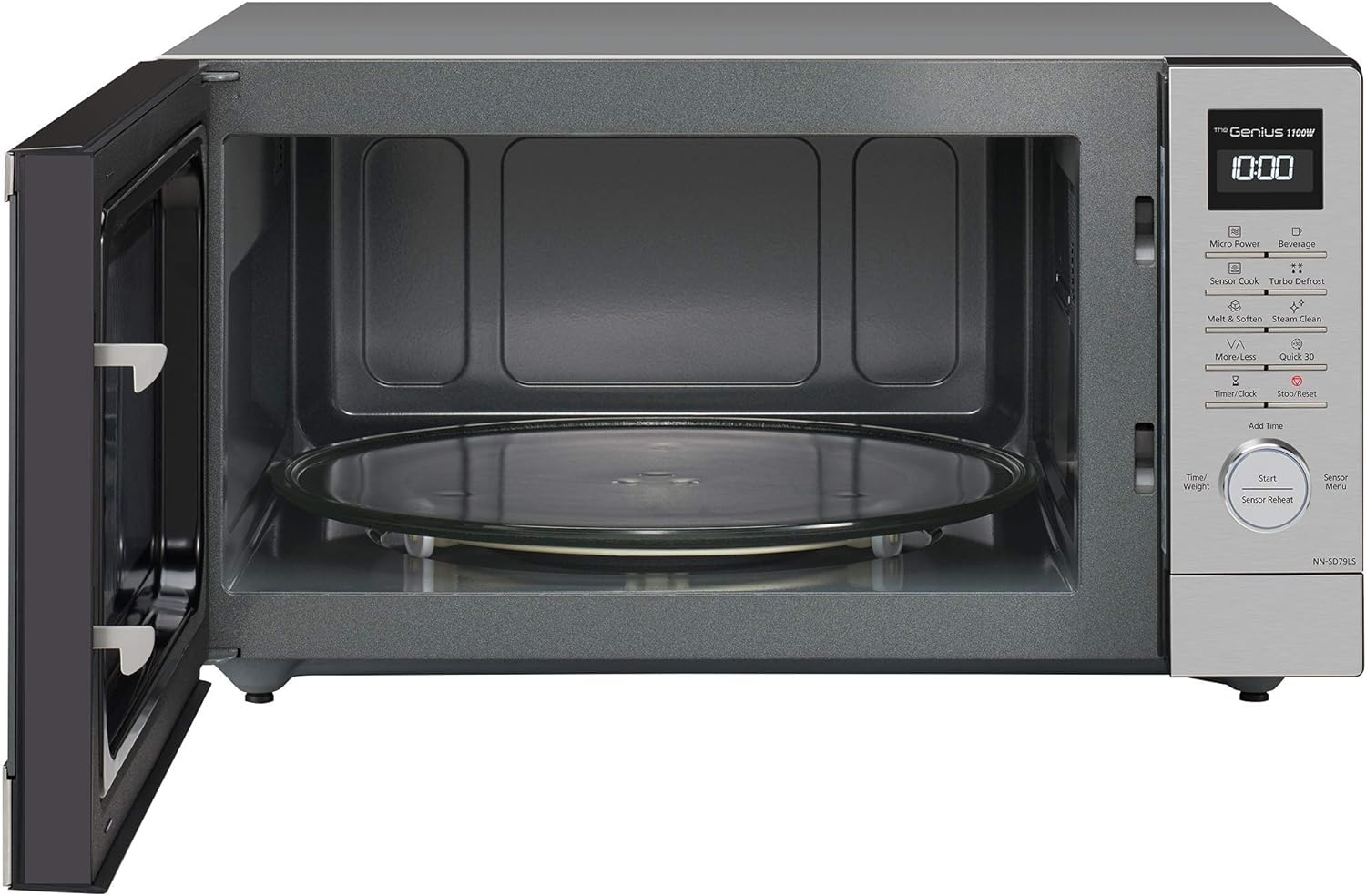 Panasonic 44L 1100W Cyclonic Inverter Microwave Oven, Stainless Steel (NN-SD79LSQPQ), Stainless Steel & Black image number 6