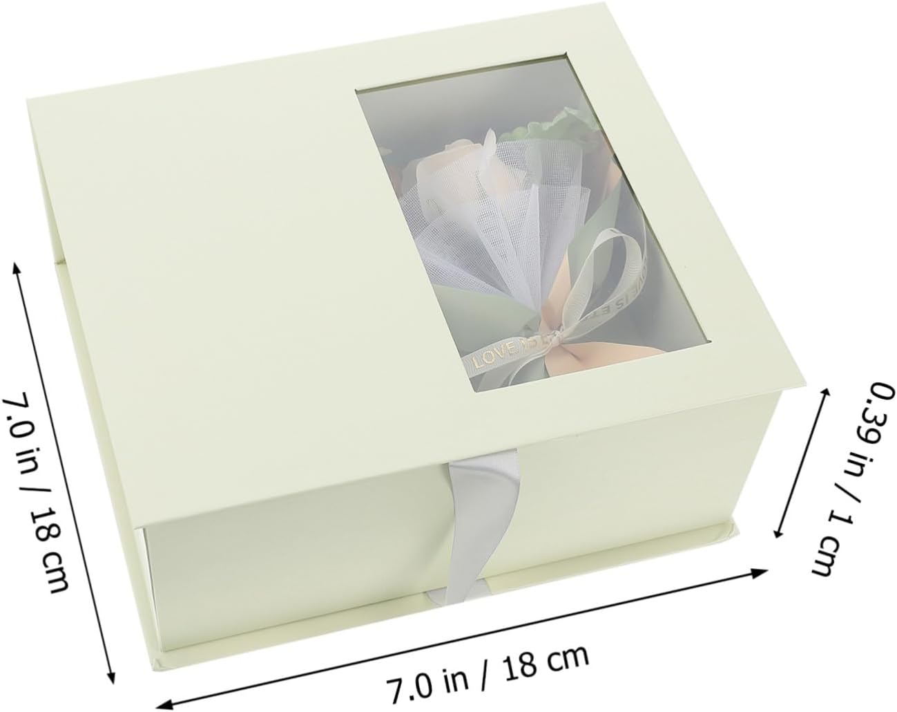 WOONEKY 1Set Artificial Soap Flower for Thanksgiving Day and Valentine'S Day Elegant Aromatherapy Present High Packaging for Home Decoration and Romantic Surprises image number 5