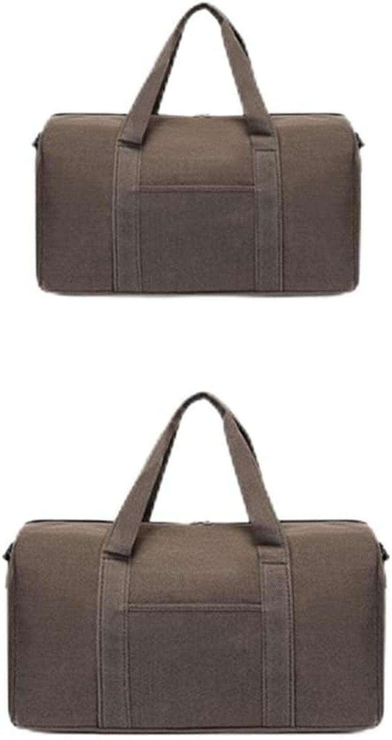 Duffel Bag for Travel, Travel Bags for Women, Travel Toiletry Bag with Carrying Handles, Large Capacity Canvas Travel Bag, Can Hold a Computer, Khaki, S
