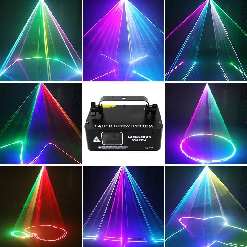 ALIEN 500Mw RGB Laser Beam Line Scanner Projector DJ Disco Stage Lighting Effect Dance Party Wedding Holiday Bar Club DMX Lights image number 3