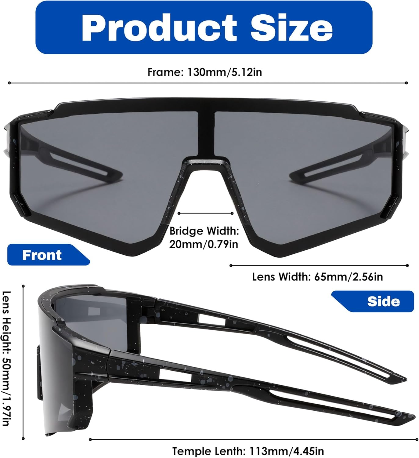 Kids Sunglasses for Boys Girls, UV400 Protection Goggles Youth Sports Sunglasses for Baseball Cycling Climbing image number 3