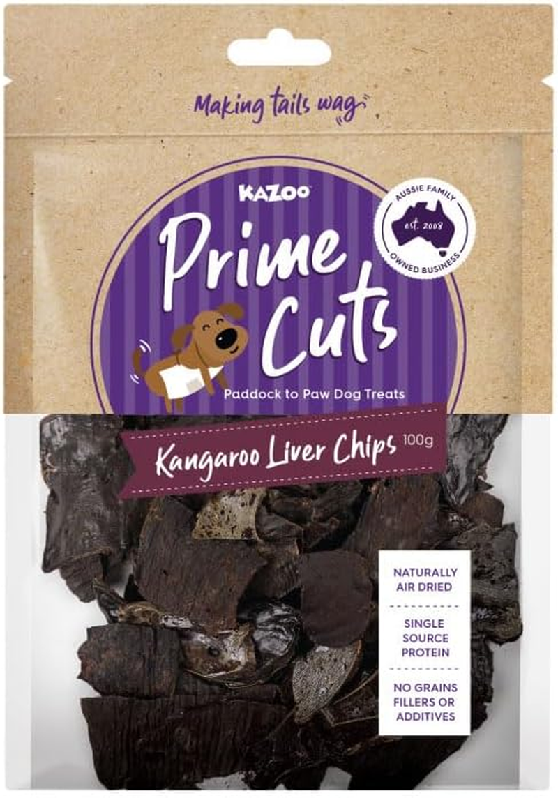 Kazoo Prime Cuts Kangaroo Liver Chips - 100G image number 3