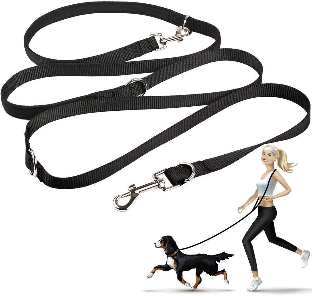 Dog Leash Multifunctional Dog Training Leads 8Ft Double Leash for Puppy image number 5