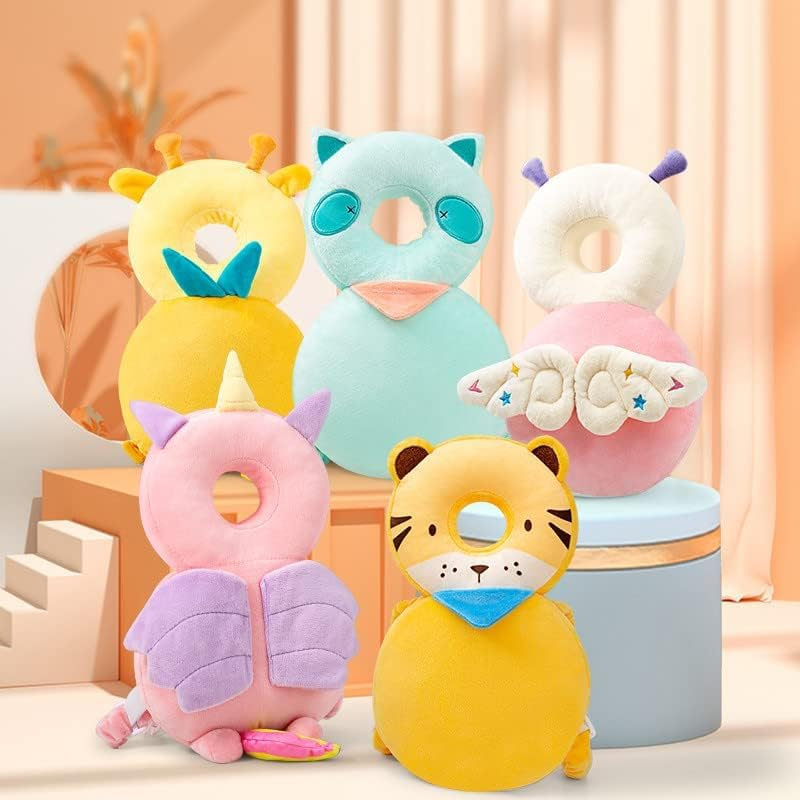 Toddler Baby Protection Backpack, Toddlers Head Safety Pad Cushion, Adjustable Toddlers Head Safety Pad Cushion Backpack (Blue-Owl) - Blue-Owl image number 1