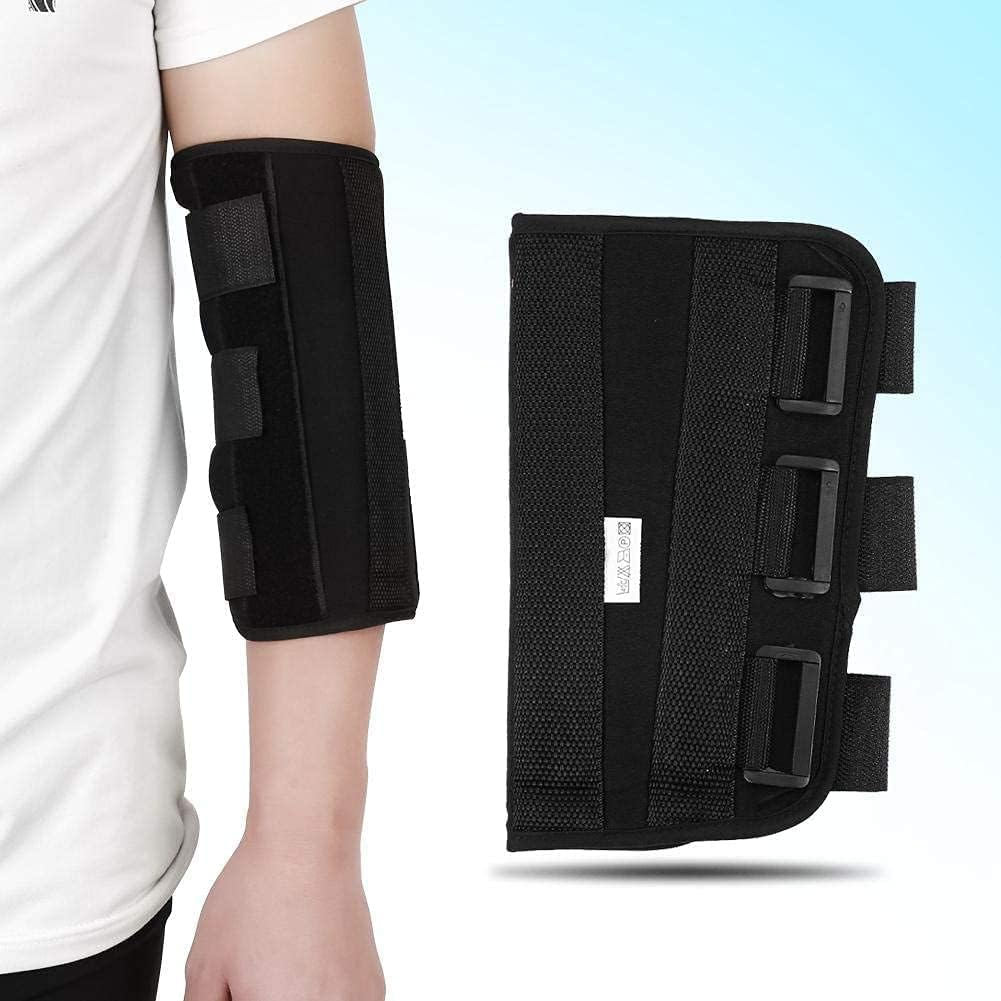 Night Elbow Sleep Support Breathable Splints for Cubital Tunnel,Elbow Brace, Syndrome,Tendonitis,Ulnar Nerve,Tennis,Fits for Men and Women (L) image number 2