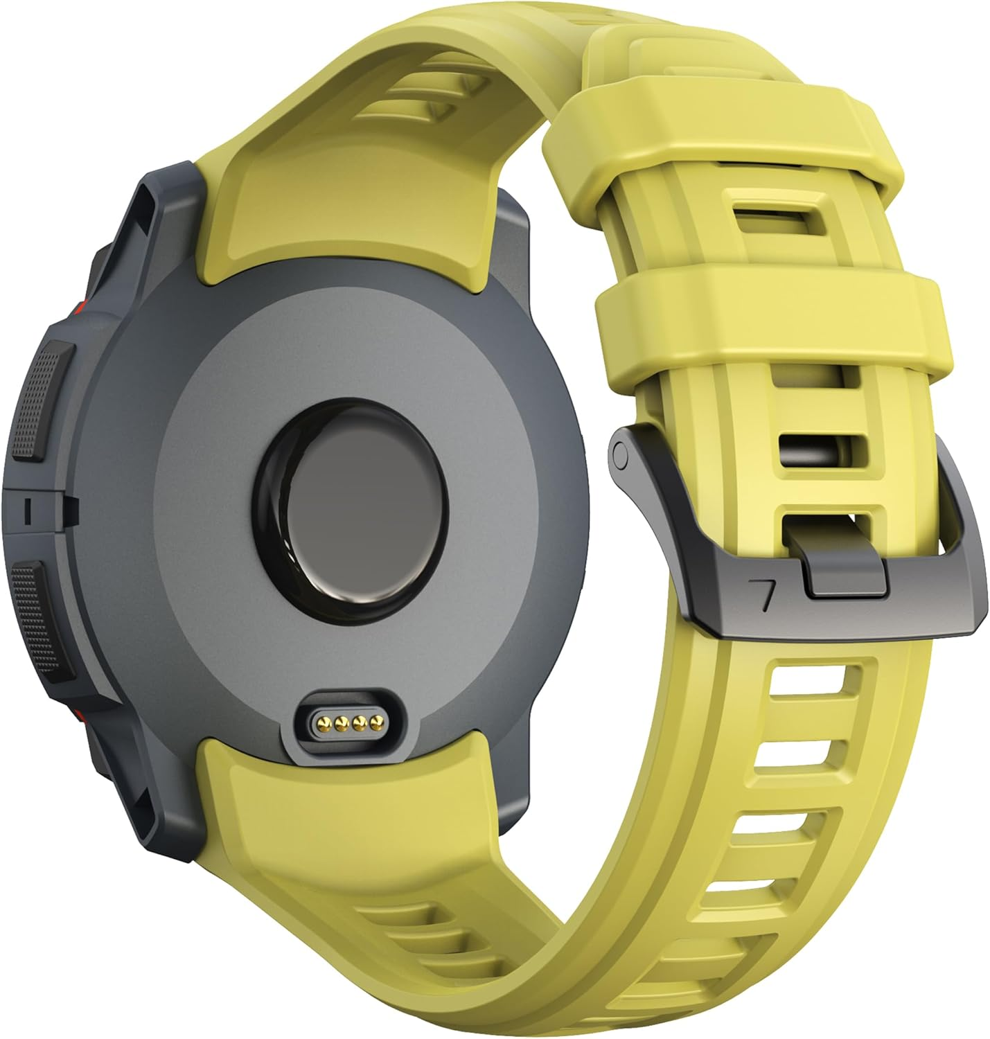 ZZMY Compatible with Garmin Instinct 3 45 Mm Watch Strap Silicone Sport Replacement Strap for Instinct3 Solar 45 Mm Wristband/Instinct 3 Amoled 45 Mm Band with Stainless Steel Buckle