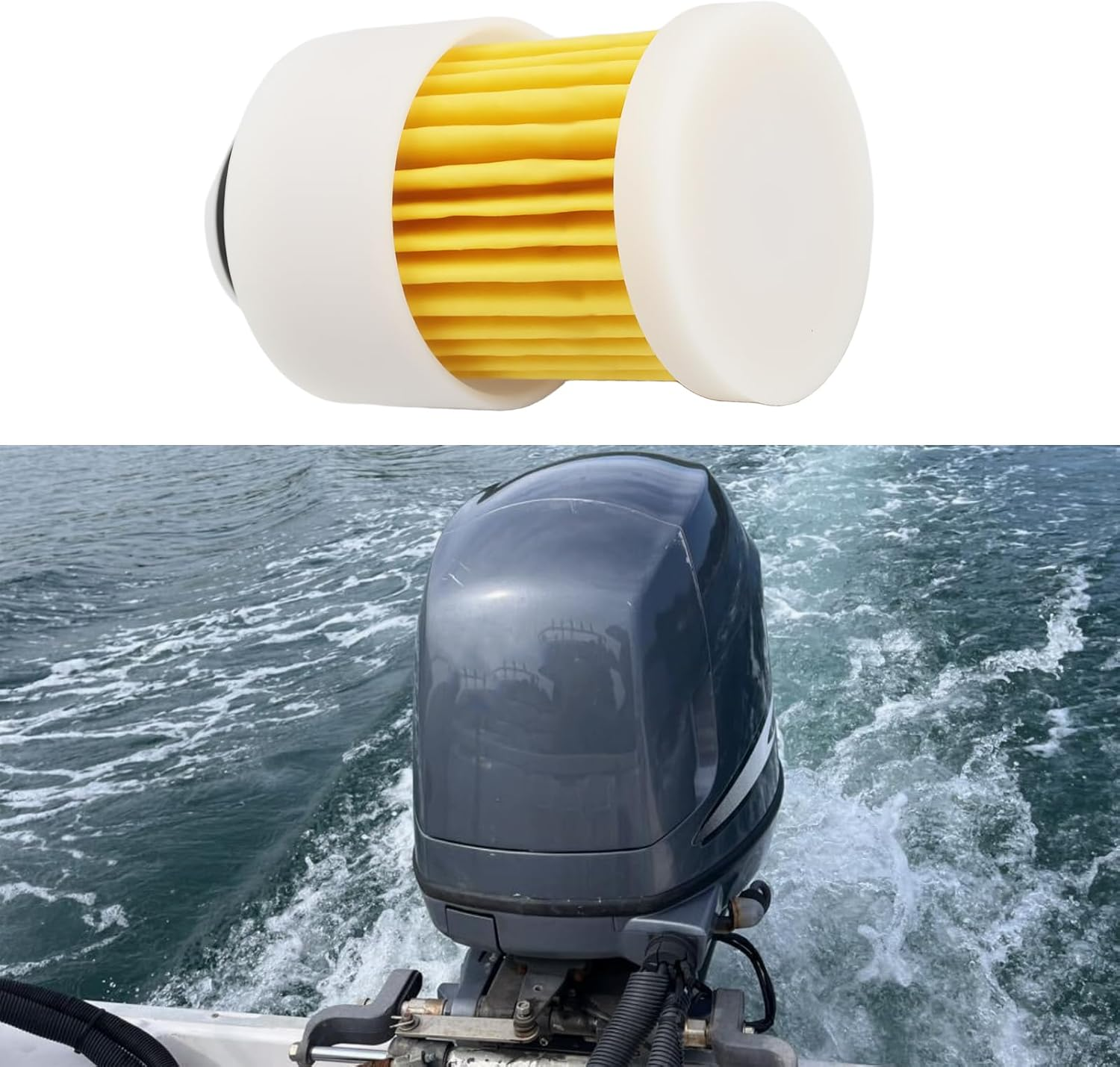 Briny River 2PCS Outboard Marine Fuel Filter 68V-24563-00 Compatible with Yamaha Outboard Marine 50HP T50 F50 60HP F60 T60 75HP image number 4