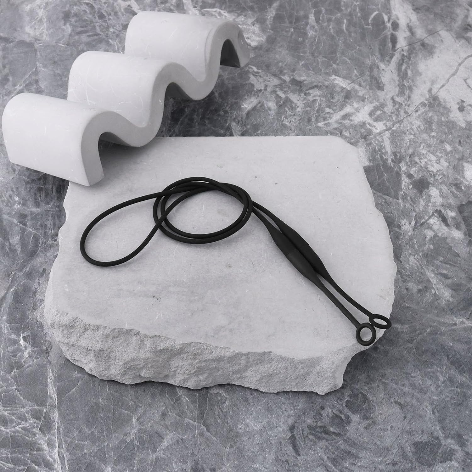 Magnetic Earbud Lanyard Compatible with Loop Quiet/Engage/Experience Silicone Removable Magnetic Ear Plugs Lanyard Black image number 3