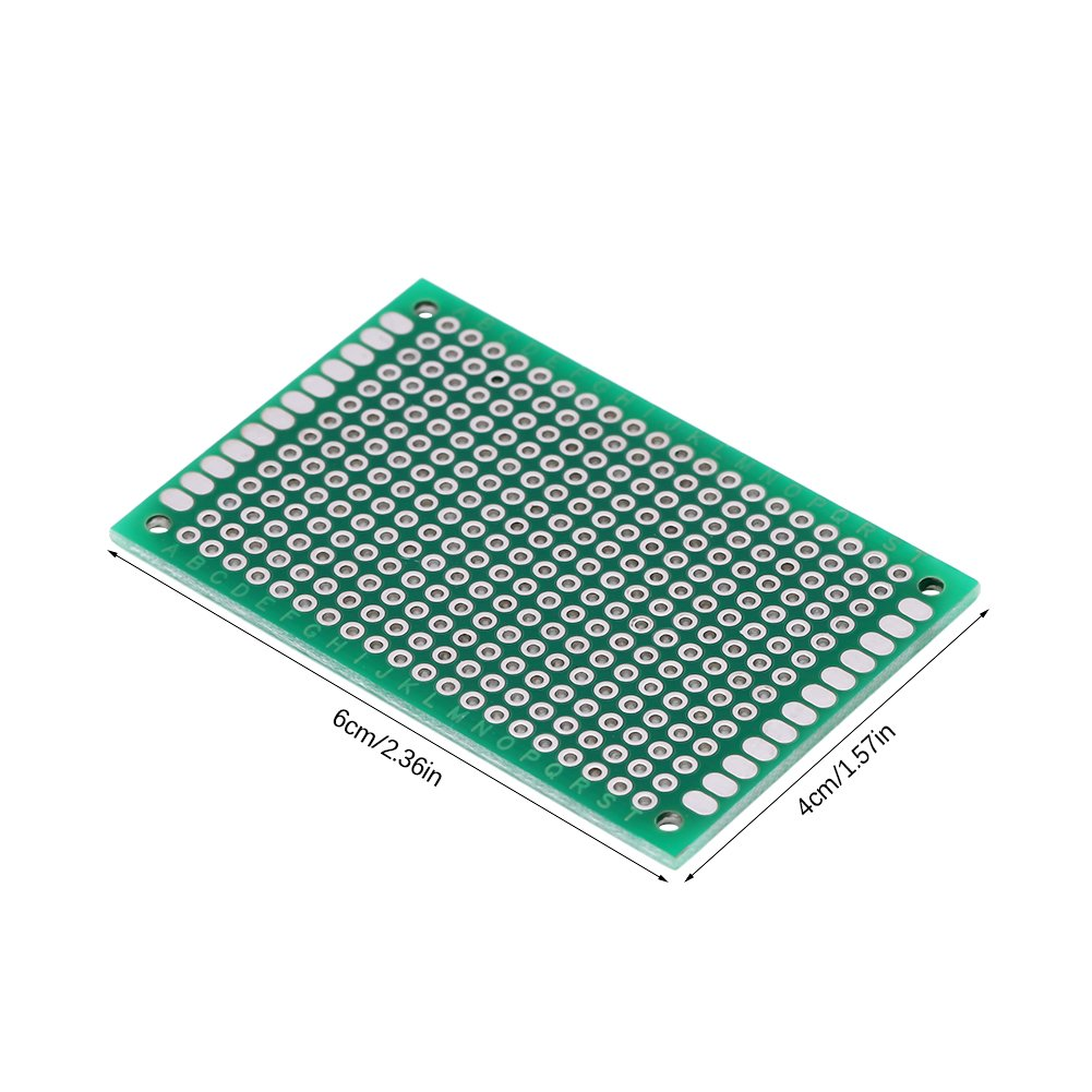 10 Pcs 4 X 6Cm Double Sides Universal Circuit Board, Prototyping Circuit Board Universal, Prototyping DIY Soldering Printed PCB image number 1