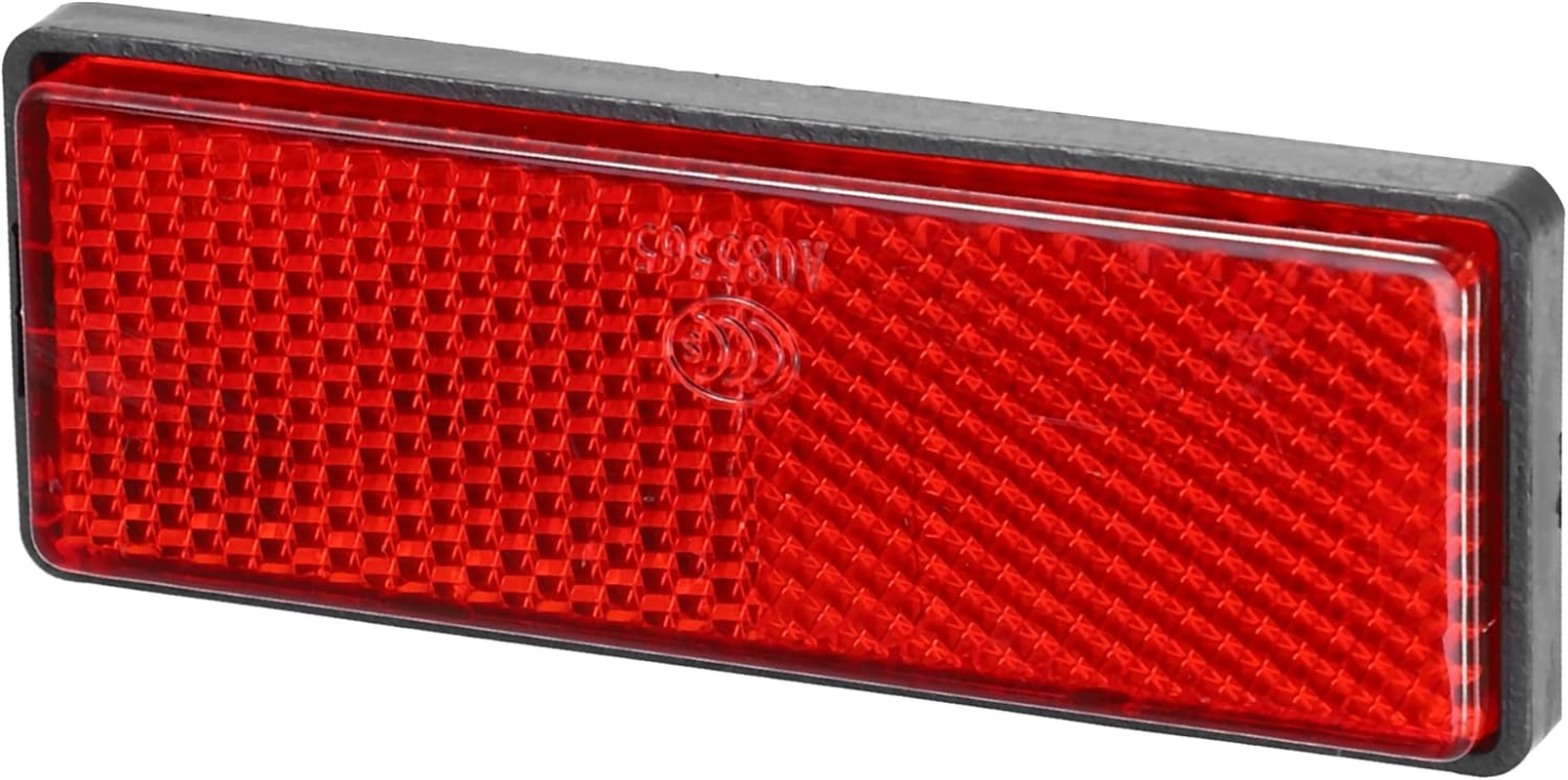 X AUTOHAUX 6 Pcs Rectangular Stick-On Safety Spoke Reflective Self Adhesive Reflector for Gate Posts Cars Trailer Motorcycle Bicycle Bike 87Mm Length Red image number 4