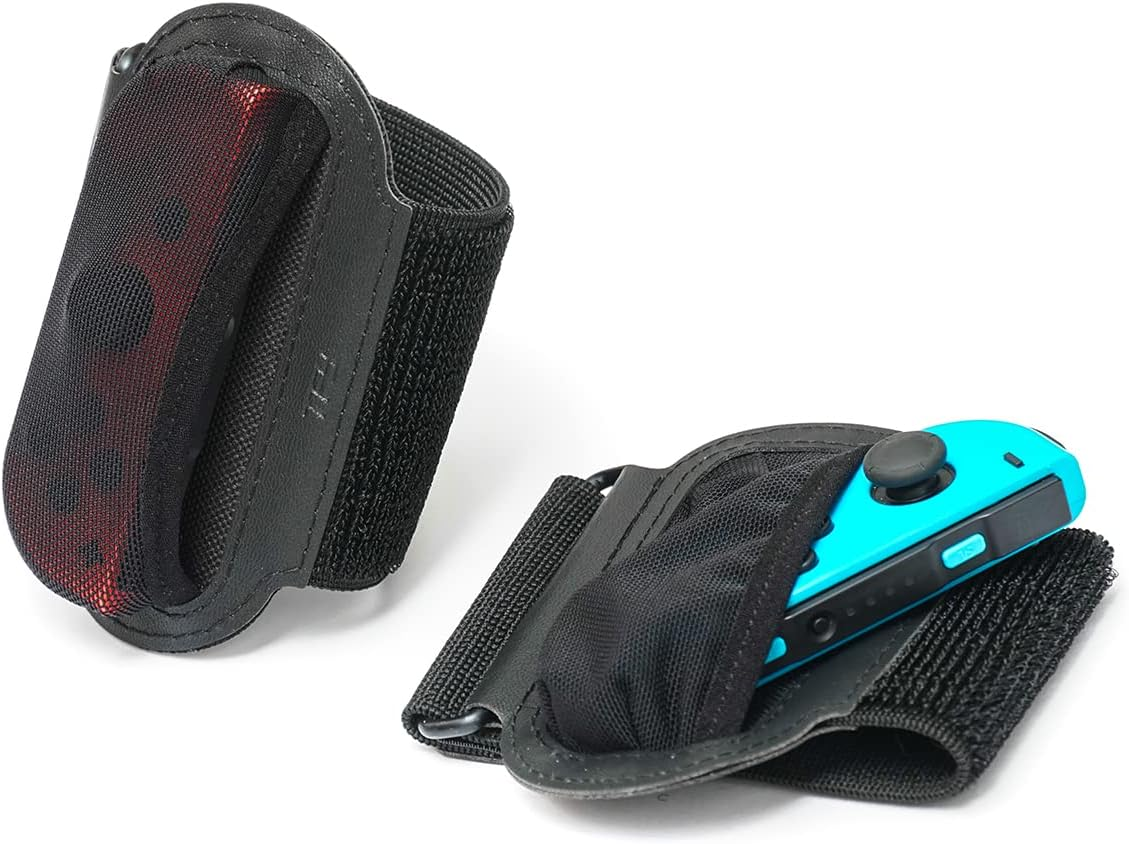 TFY Adjustable Elastic Strap for Nintendo Switch Just Dance, Sports and Ring Fit Adventure - Fits 4.5-8 Inches Wristband,12.5-22 Inches Thigh - Comfortable and Sturdy - 2 Wristbands and 2 Extensions image number 5