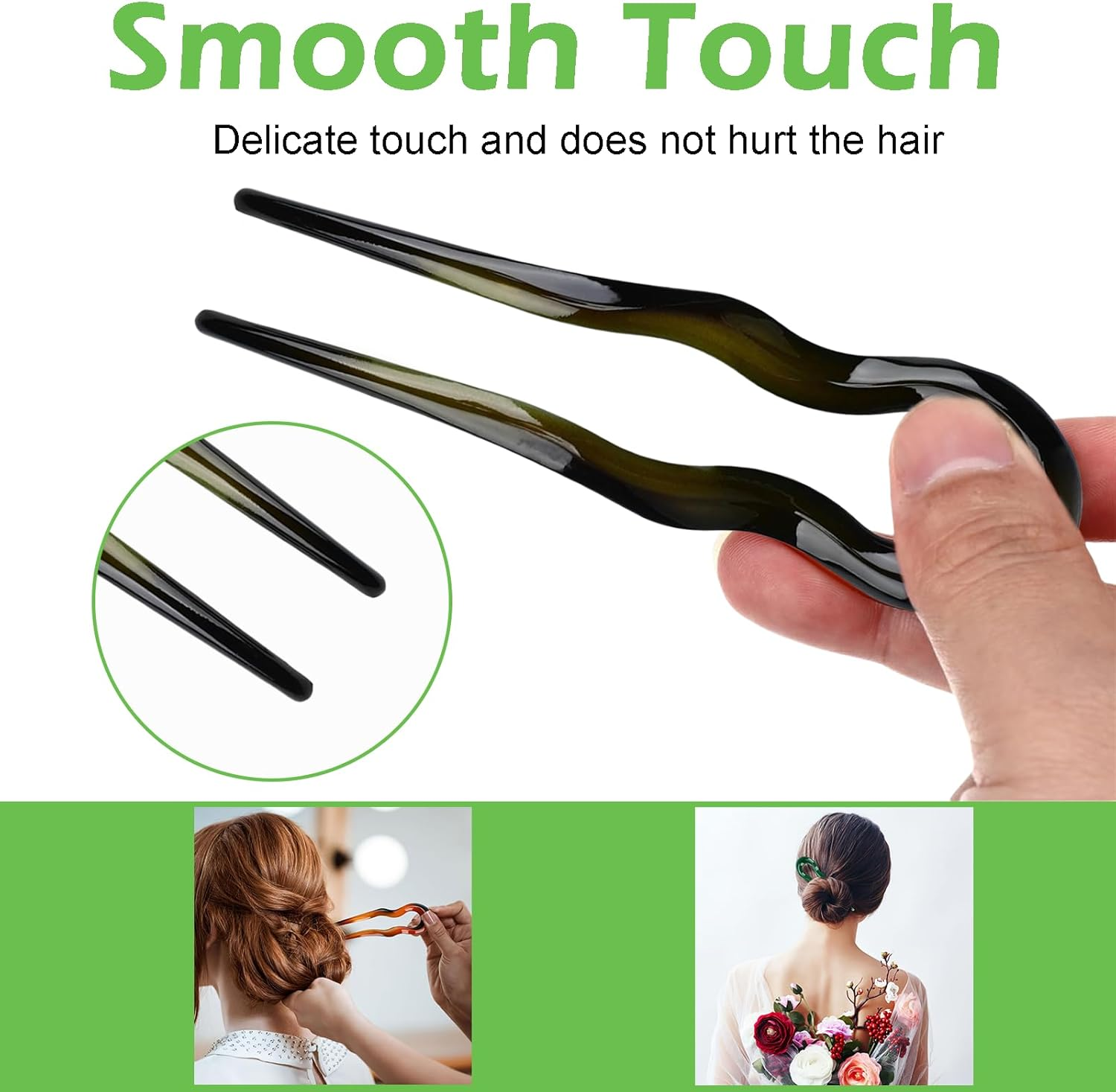 Zvorgath 5 Pcs Banana Hair Clips - Comb Hair Grips for Women and Girls, Tortoiseshell Hair Banana Combs Ponytail Holder for Thick Hair image number 3