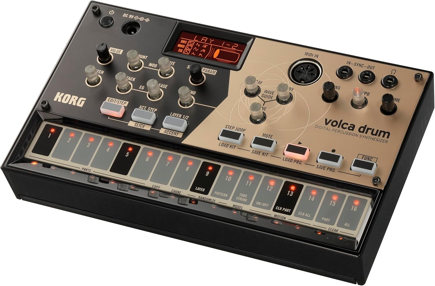 Korg KO-VOLCADRUM Korg Volca Physical Modeling Drum Synthesizer image number 1