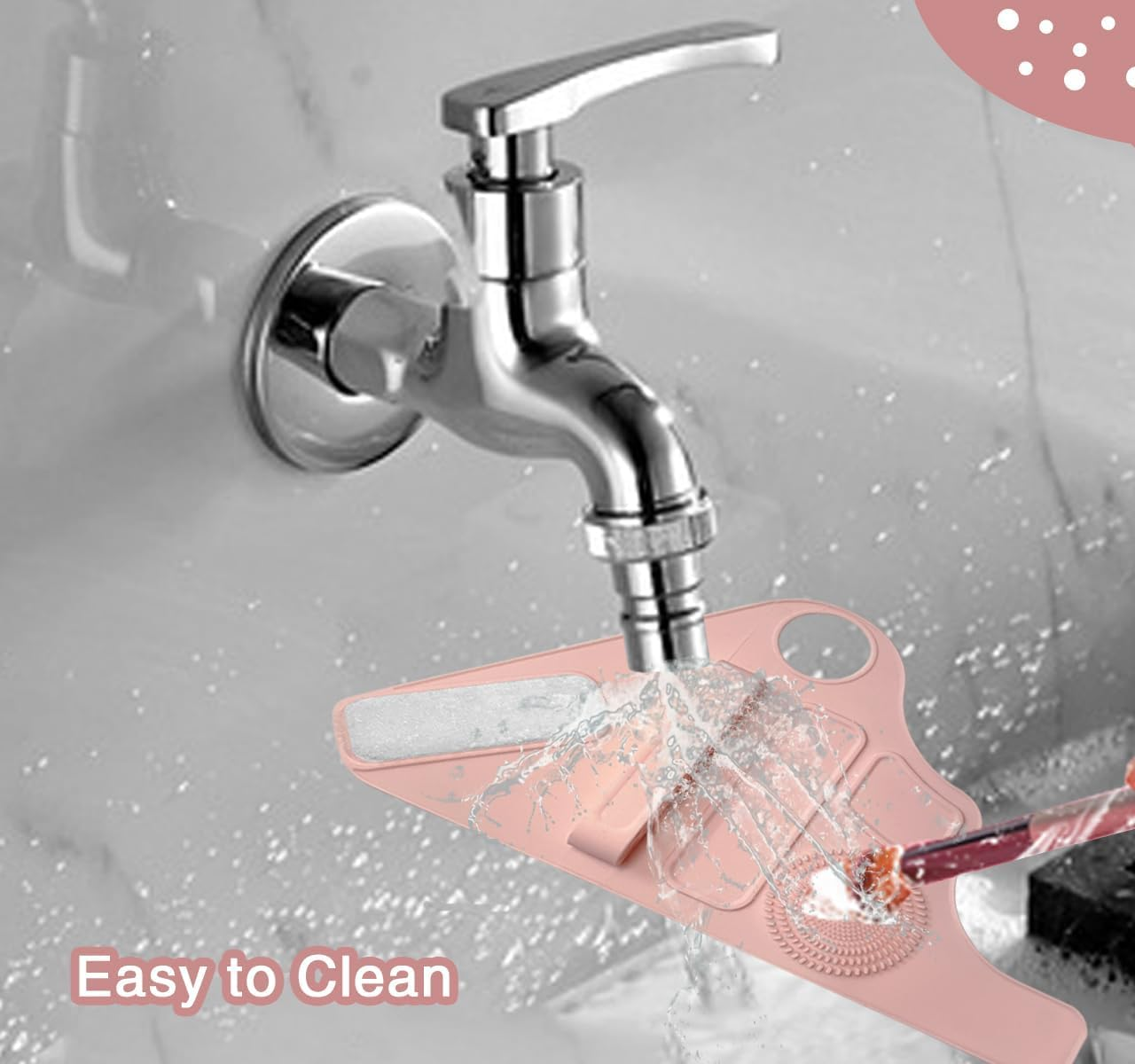 PAIKIUU Silicone Makeup Hand Strap, Adjustable Hand Strap for Blending Palettes, Auxiliary Tool Organization for All Kinds of Makeup Brushes and Foundation Mixing, Pink, Silicone Make-Up Wrist Strap image number 1