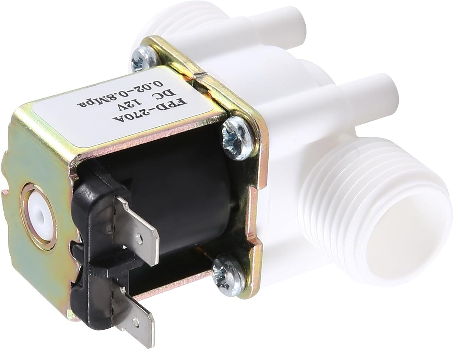 VENEKA Dc12V Normally Closed Water Solenoid Valve G1/2-Inch Plastic Electrical Solenoid Valve for Water Dispenser image number 4