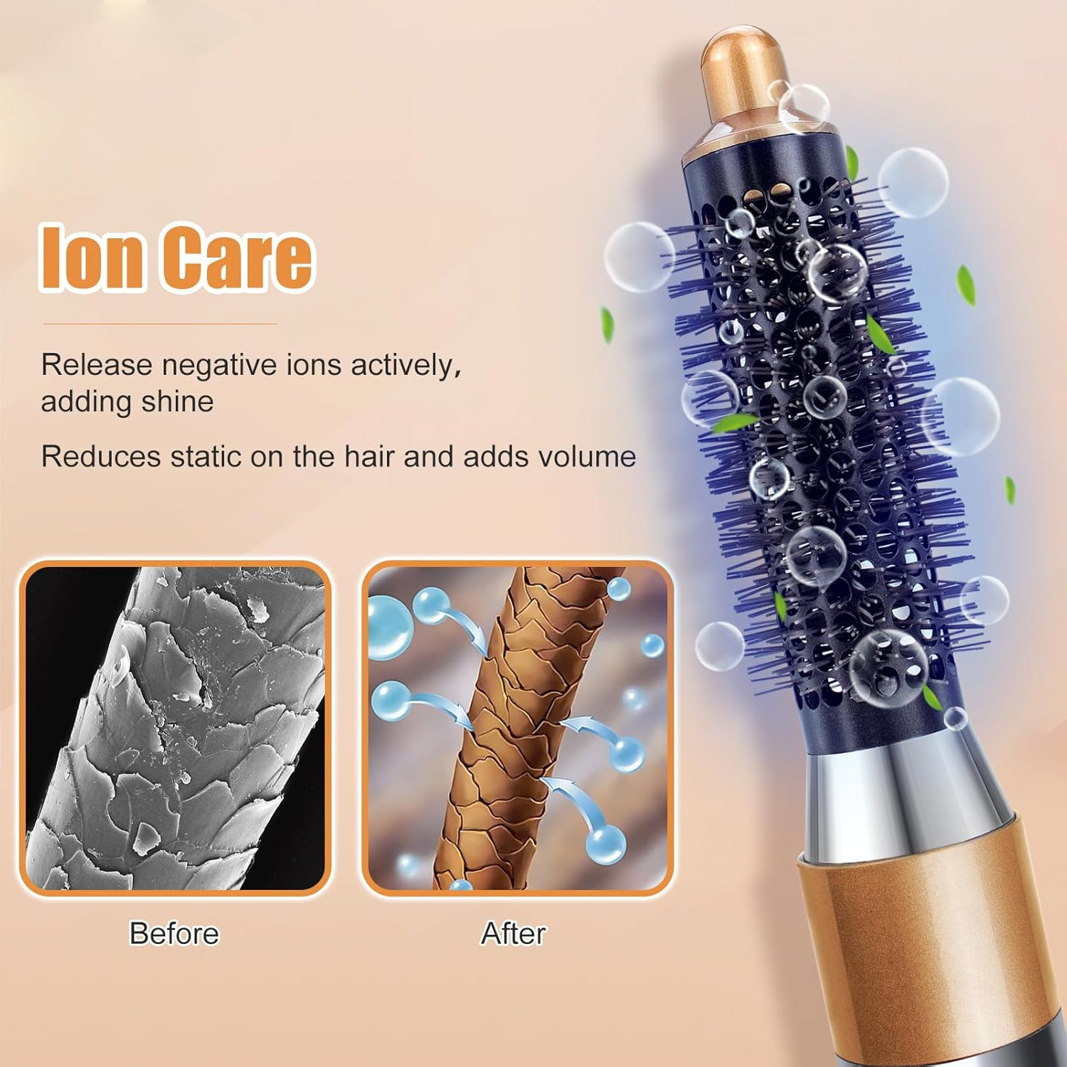 Chuancheng 20Mm Small round Volumizing Brush Attachment for Dyson Airwrap HS01/HS05 Hair Styler Accessories