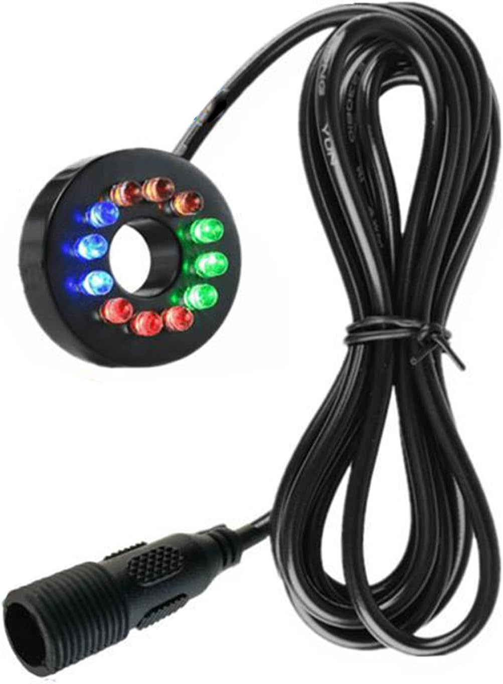 IOIUSKKU RGB LED Waterproof Connector Pond Light Underwater Fish Rack Light Underwater Pond Garden Stunning LED Tank, Yellow ，12LED