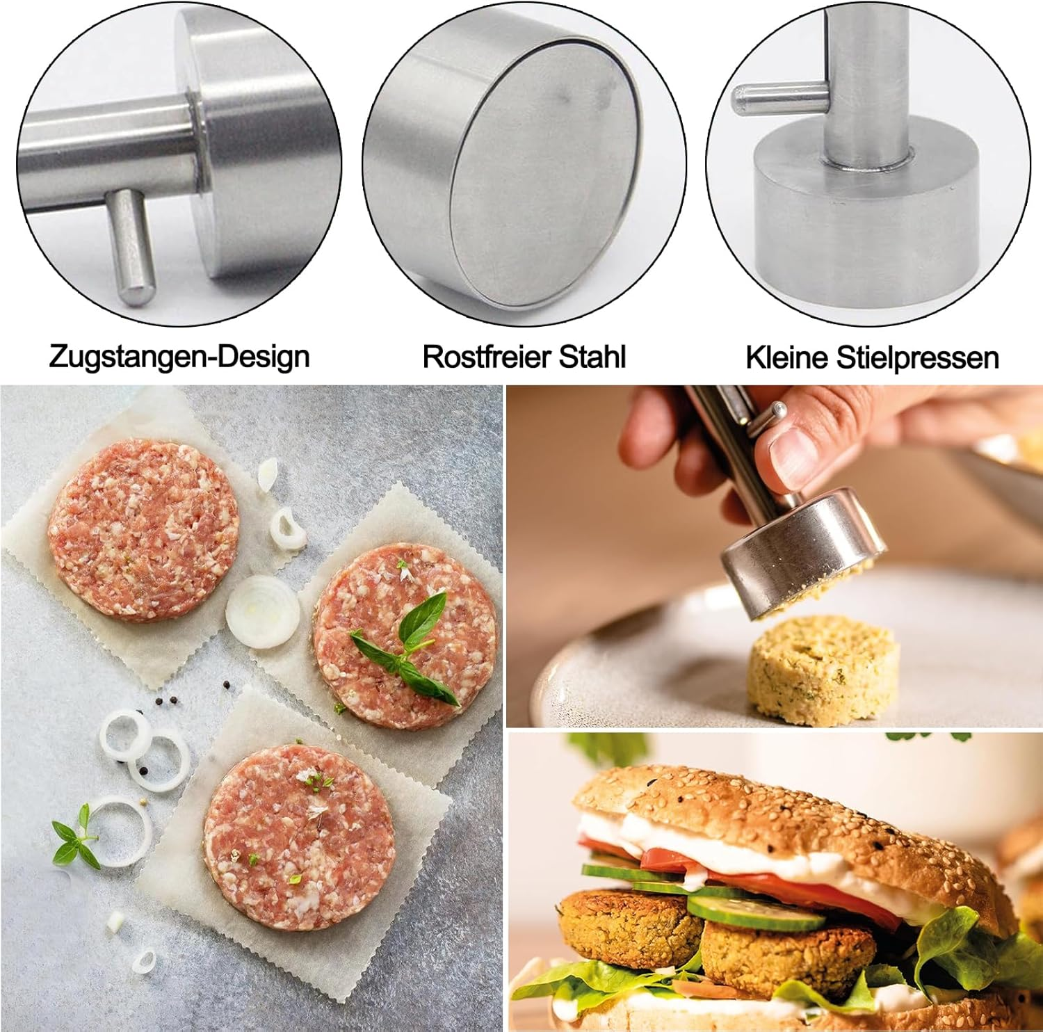 Falafel Maker, 4 Cm Falafel Scoop, Falafel Scoop, Stainless Steel Falafel Shaper, Non-Adhesive Falafel Baller Tool, Falafel Baller Tool, Falafel Balls, for the Kitchen Home and Restaurant image number 4