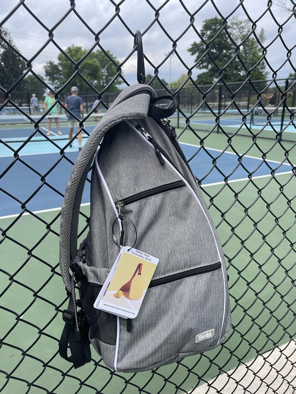 Pickleball Rules Bag Tags - Pickleball Rules Made Easy - Courtside Rules Reference - Quick Start Guide| Pickleball Rulebook | Pickleball Gift | Follows USA Pickleball Rules image number 1