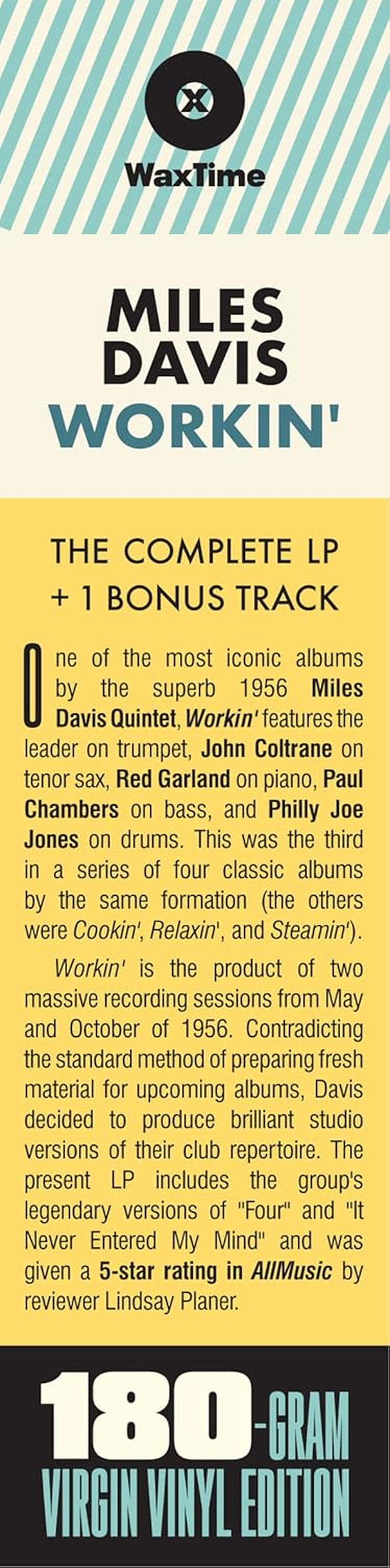 Workin' [VINYL] image number 1