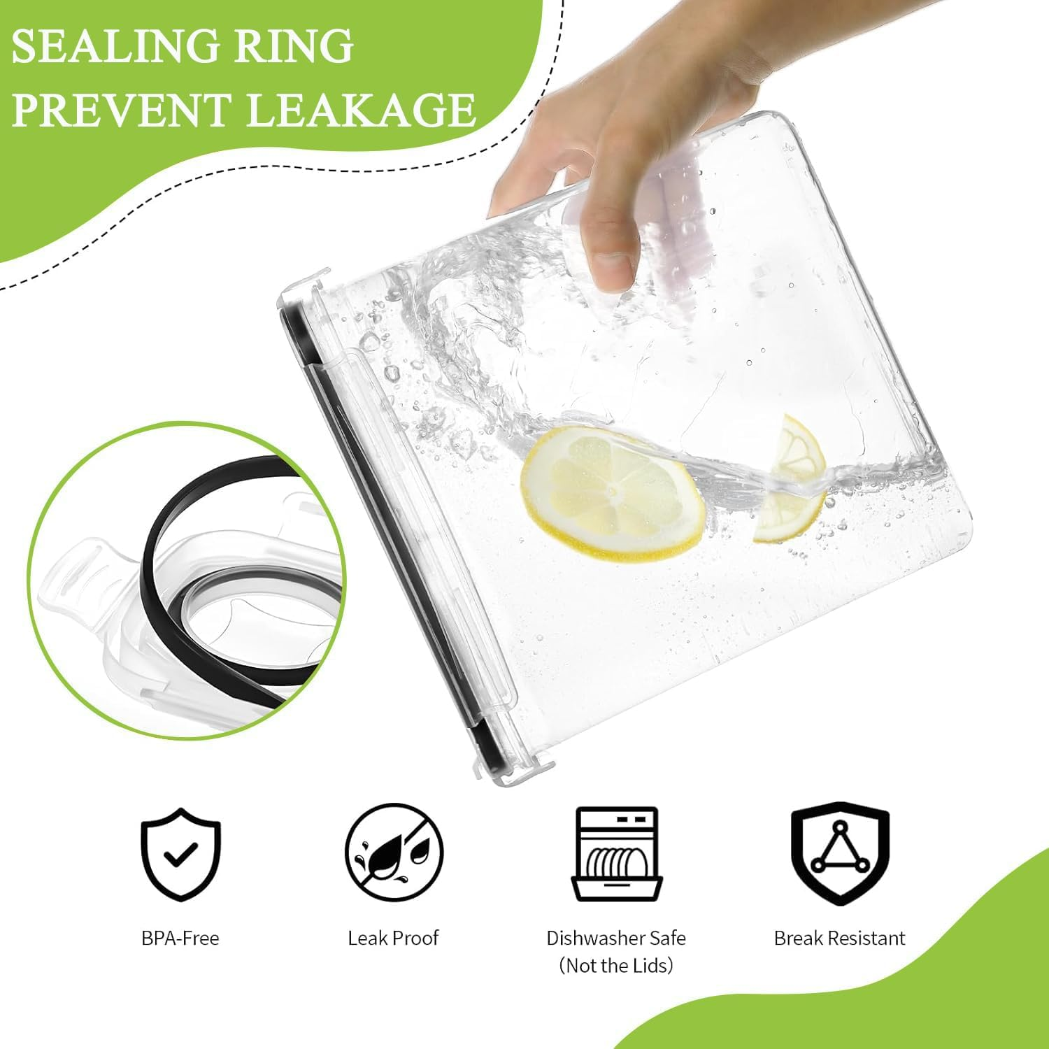 Cereal Containers Storage - 4 Pack Liter Airtight Large Food Storage Containers & Cereal Dispenser for Pantry Organization and Storage with 1 Marker 8 Labels (Clear, 4 Liter/Each) image number 3