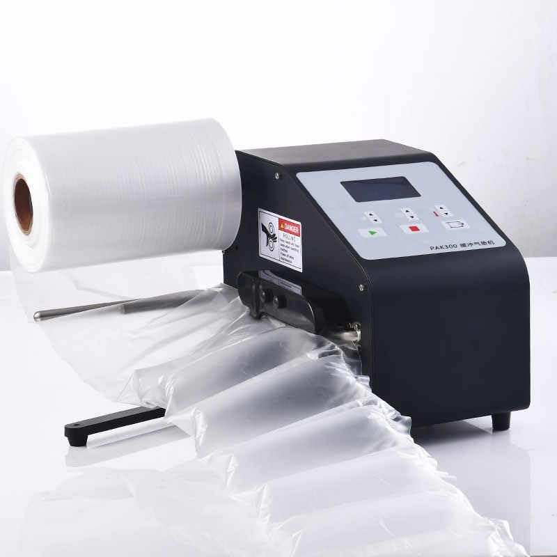 Automatic Cushion Machine, Bubble Film Inflator Cushion Air Pillow Machine, 14 M/Min Professional Bag Air Pillow Inflator, Suitable for Wine/Fruit/Canned Food, Black image number 5