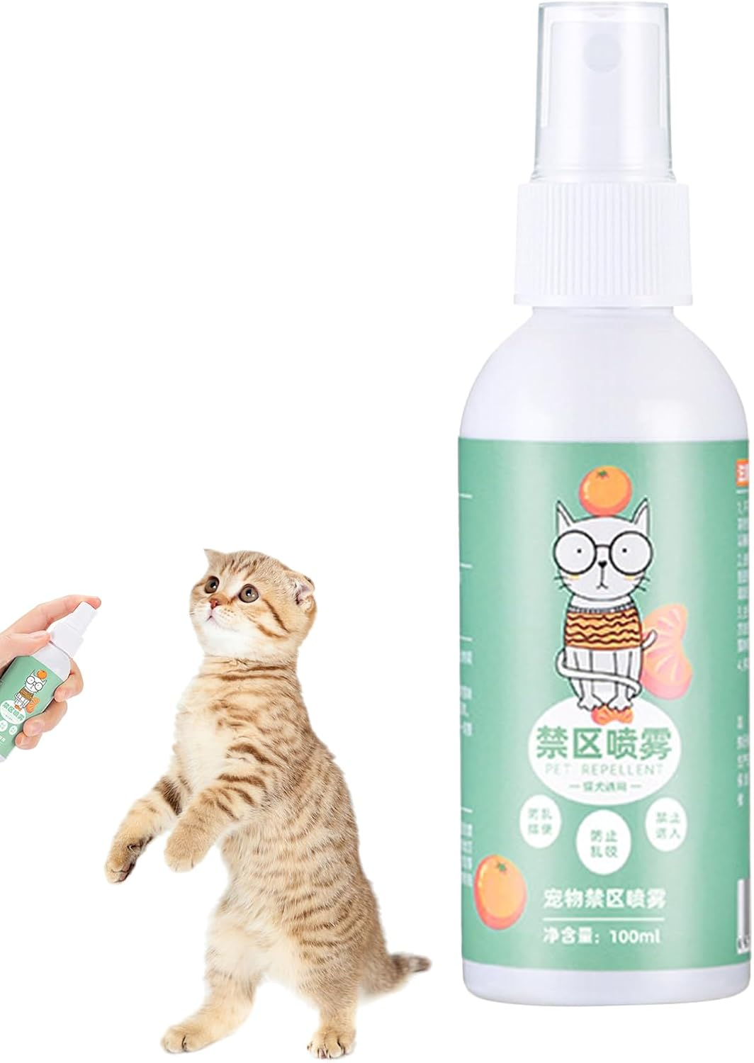 Cat Deter Spray, Cat Spray to Stop Scratching Furniture, Pet Behavior Training Solution to Protect Floors Plants Walls Home Cords Carpets Shoes Indoor Areas image number 4