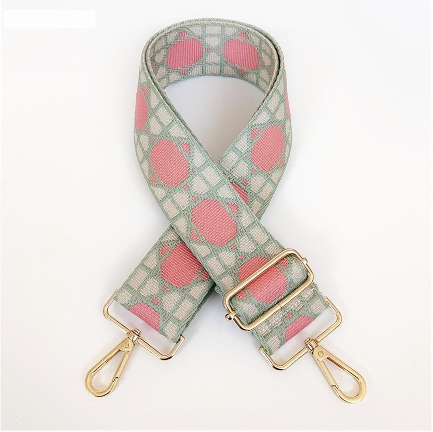 Shoulder Strap Women Bag Straps Shoulder Crossbody Bag, Width 5CM Adjustable Straps, Removable Part Accessories Crossbody Handbag Replacement Strap (Color : B65 Gold Hardware) image number 4