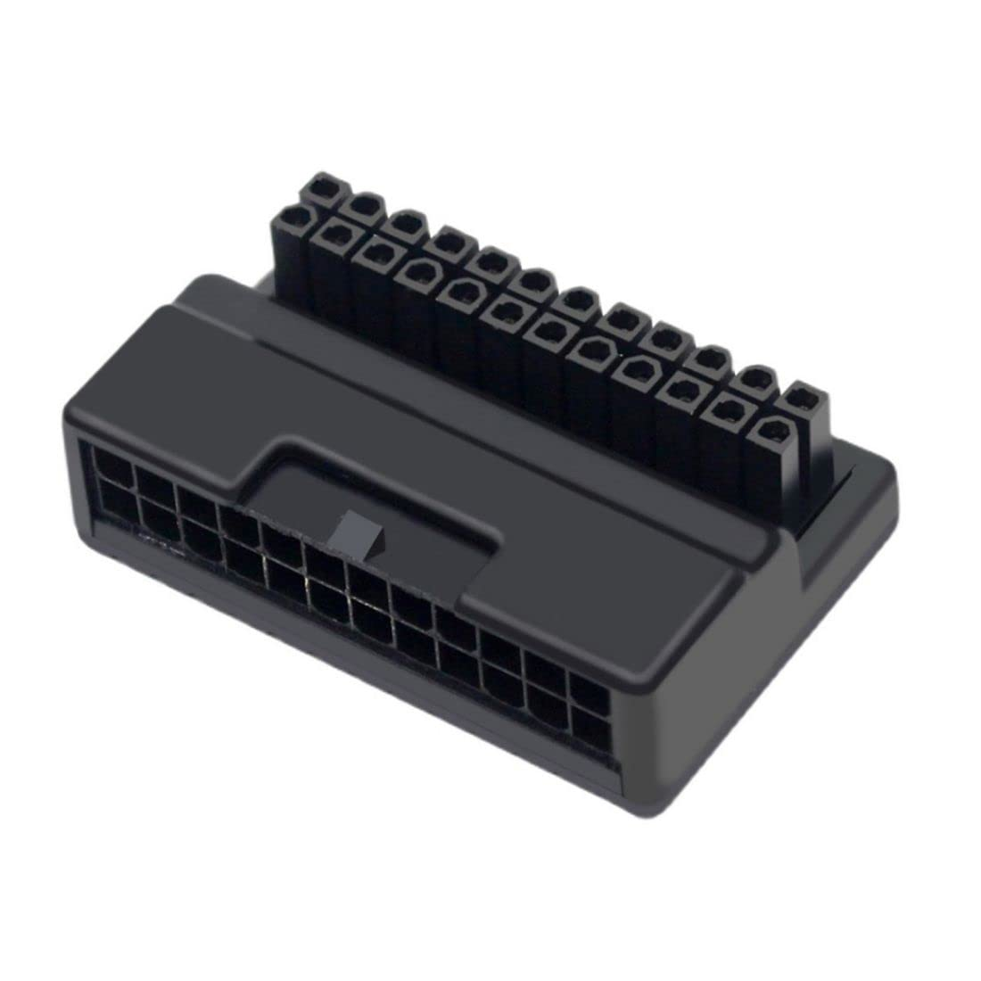Chenyang ATX 24Pin Male to Female 90 Degree Angled Mainboard PSU Power Supply Header Direction Gender Changer Connector Adapter