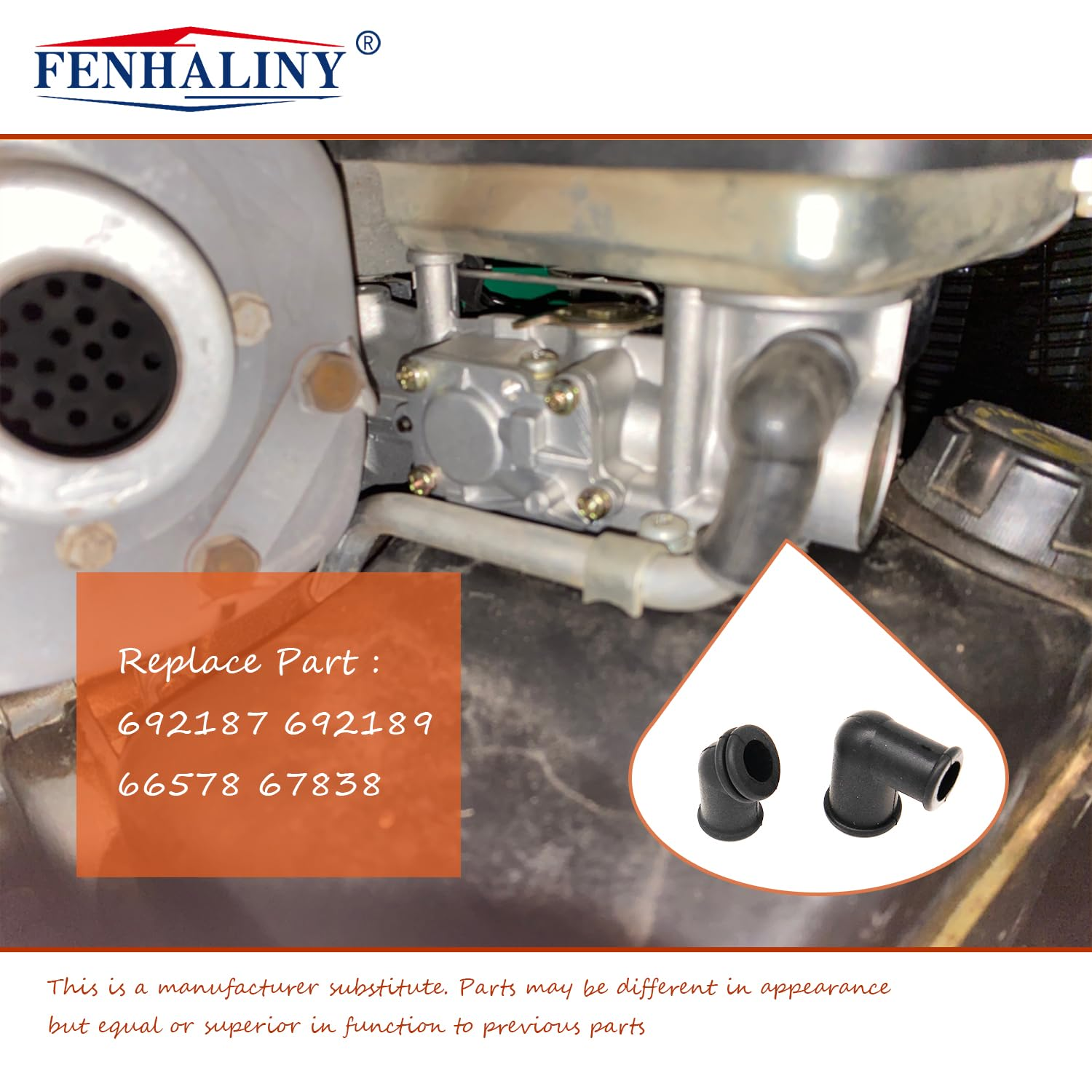 692187 692189 Breather Tube Grommet Kit Compatible with B-S Replacement Part 66578 67838 image number 1