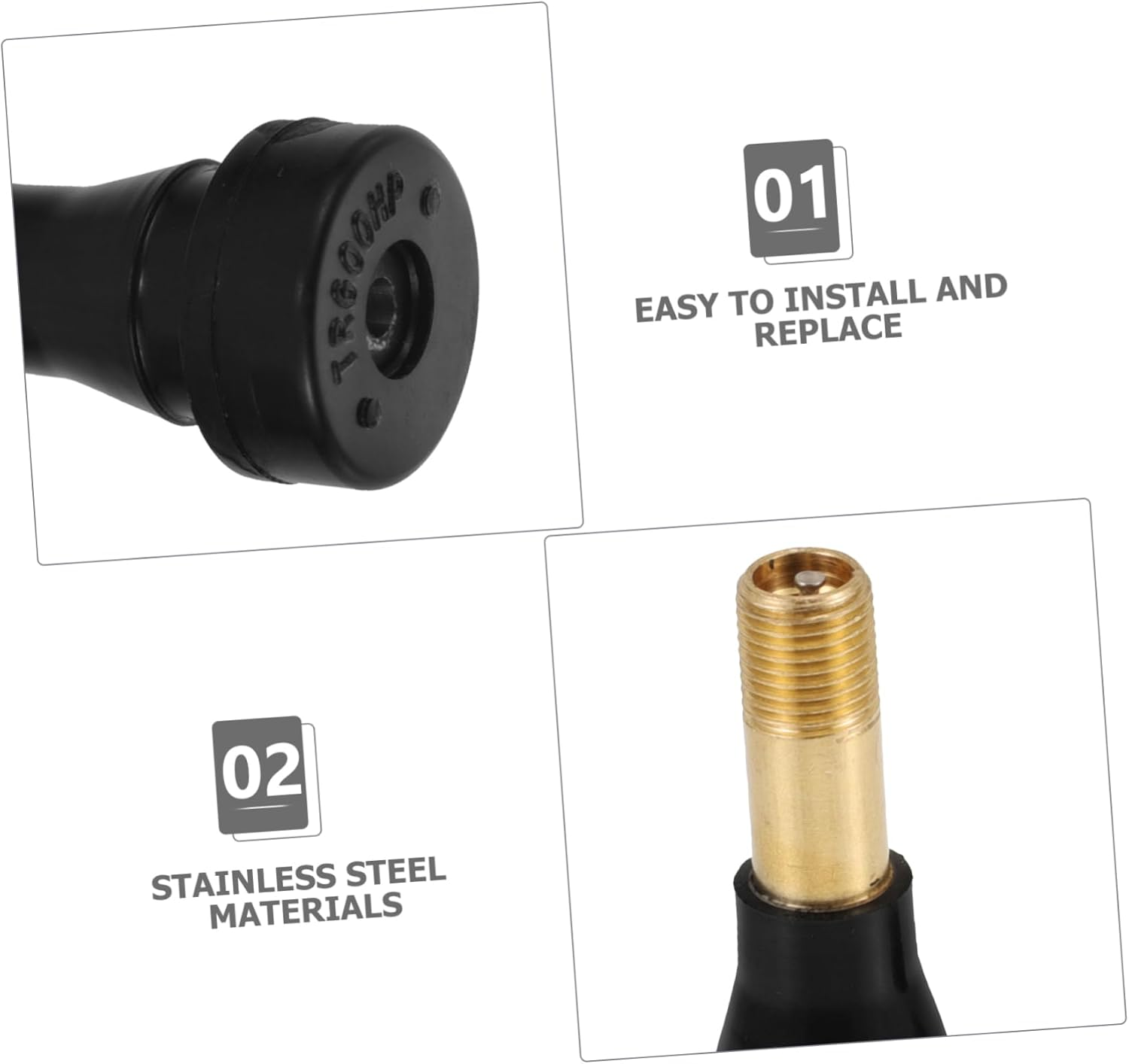 Anneome 6Pcs Tire Valve Stem Extender for Wheel Tire Air Compressors High-Pressure Valve Stem Extensions for Cars Light Trucks image number 2