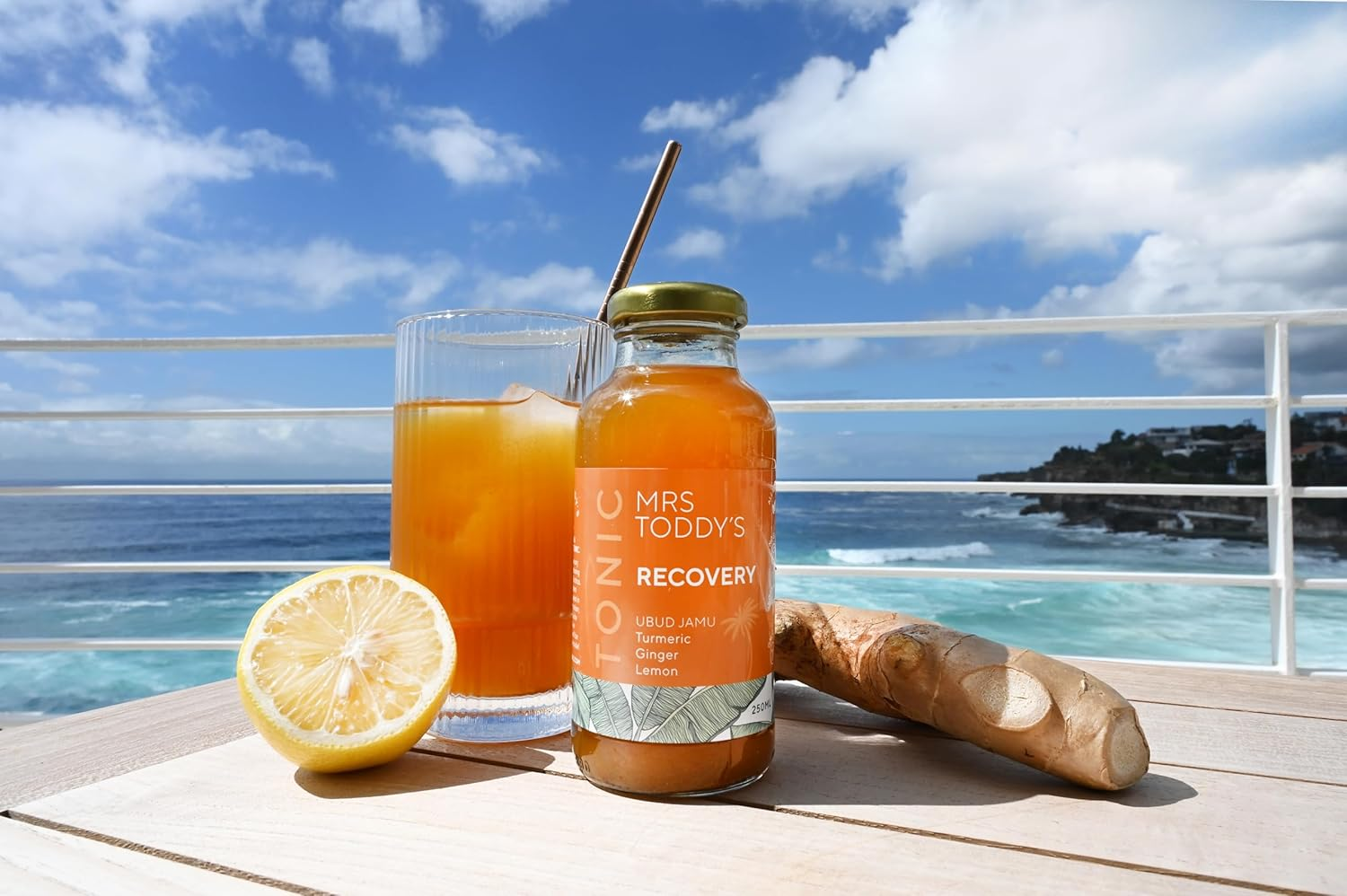 Mrs Toddy&rsquo;S Recovery Tonic &ndash; 250Ml Still Daily Wellness Tonic | Turmeric, Ginger, Galangal, Lemongrass & Cinnamon | Plant-Based Health Drink | Vegan, Low Sugar, No Preservatives | Australian Made