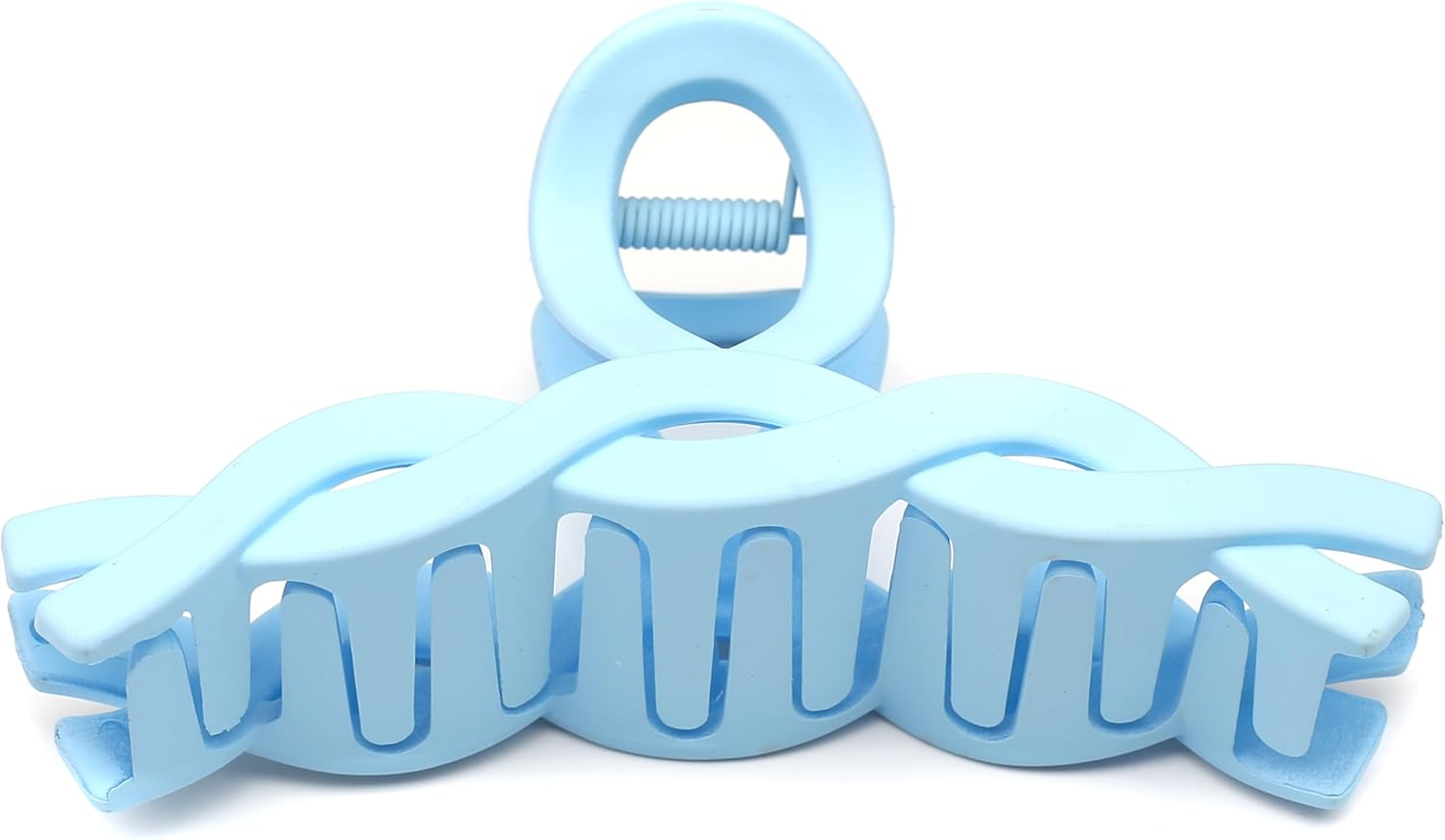 Large Cross Matt Hair Clip Beautiful Women'S Hair Clip Headpiece Elegant Hair Accessory 1 Piece (11.5 Cm X 6 Cm, Blue) - Blue image number 5