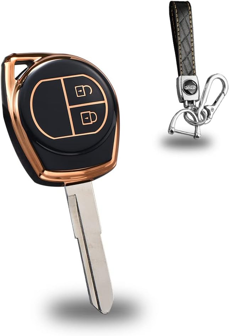 KUNIO Car Key Case Key Fob Fits Suzuki SX4 Grand Vitara Liana Window Swift Celerio Jimny Ciaz Alto Accessories TPU Key Cover Key Cover Protective Case Green