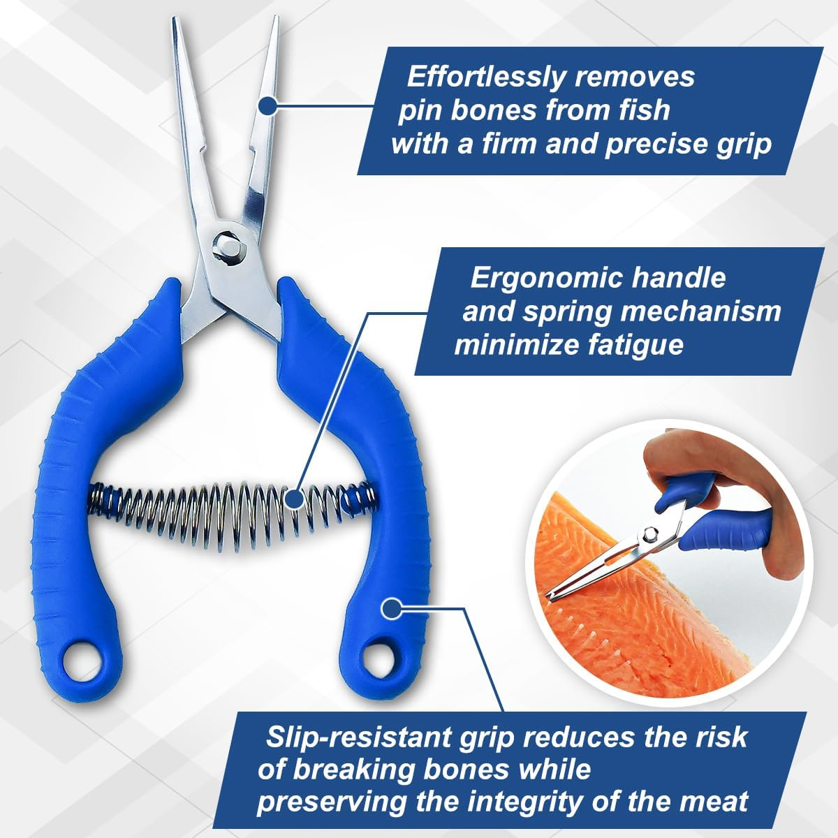 Asahi Stainless Fish Bone Tweezers Ⅲ Straight Long Nose Type[Japan Import] image number 3