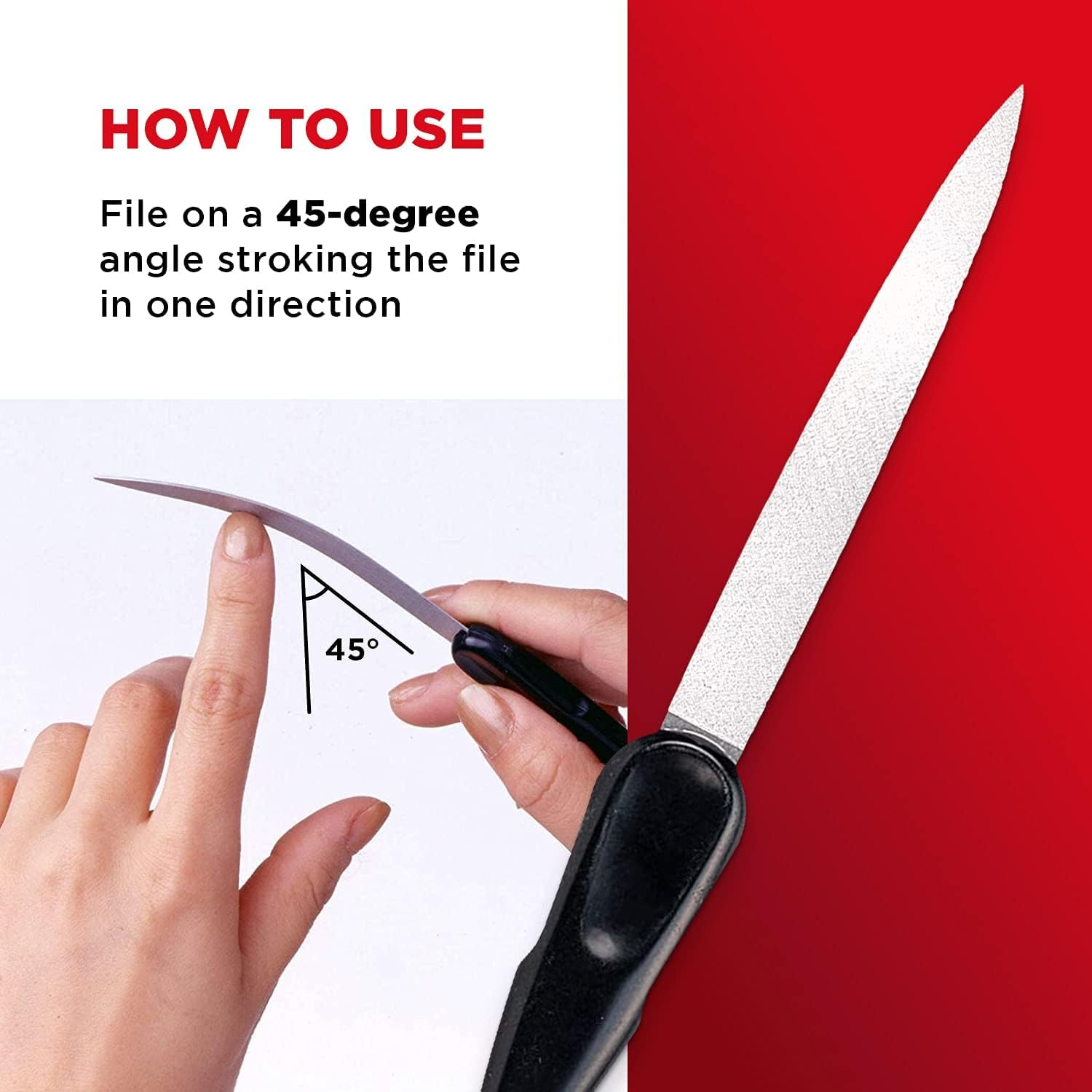 SEKI EDGE SS-404- Curved Natural Nail File image number 2