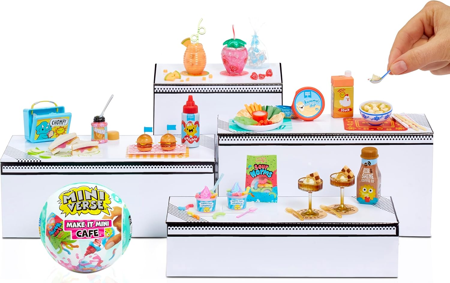 Mga&rsquo;S Miniverse Make It Mini Cafe Series 5 - Includes 1 Ball, Collect All 8, Mini Collectibles, Blind Packaging, DIY, Resin Play, Replica Food, for Collectors & Children Ages 8+, NOT Edible image number 2