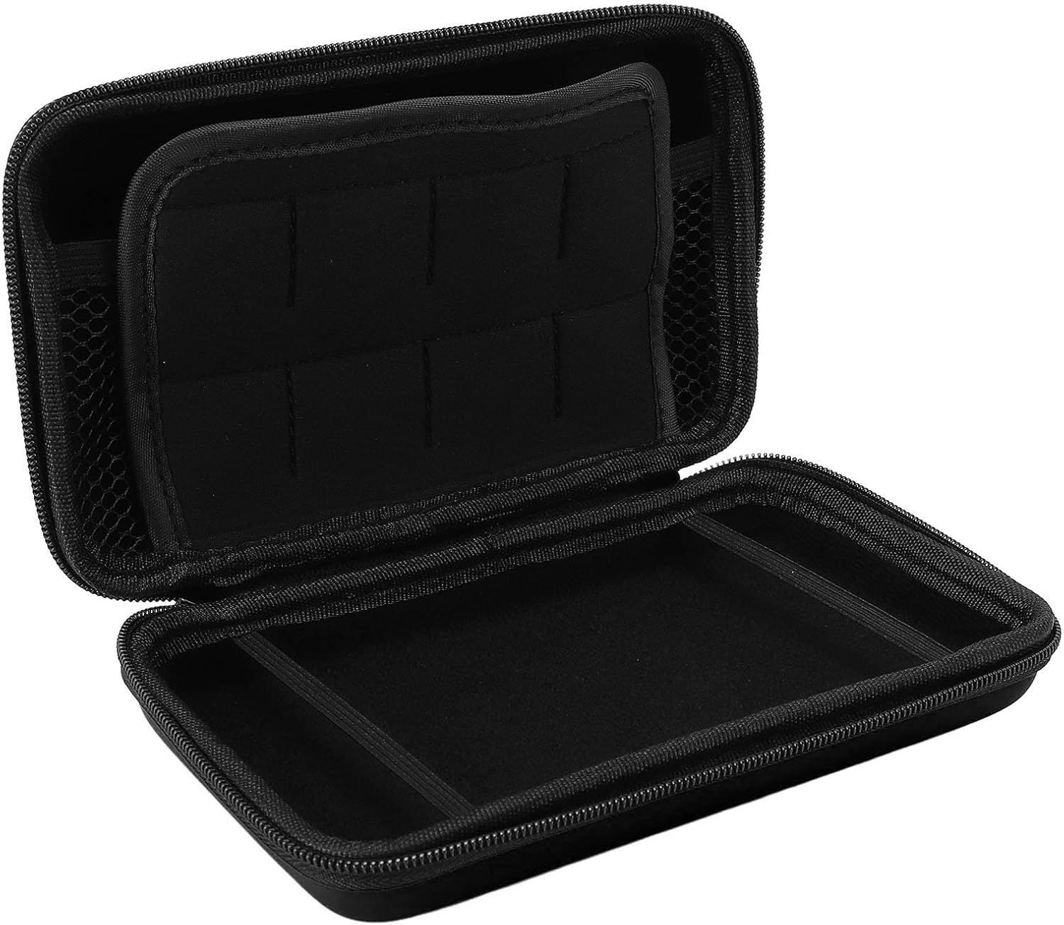 Carrying Case for 3DS, for New 3DS XL, for New 2DS XL, Portable Hard Shell Pouch Carrying Travel Game Bag (Silver)