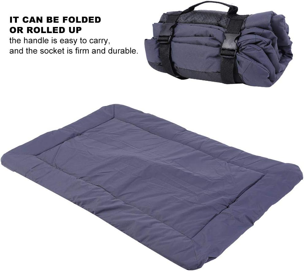 Dog Bed - Portable Waterproof Foldable Roll up Dog Cushion with Handle - Washable Cloth Pet Dog Cushion - Indoor and Outdoor Breathable Dog Sofa Bed image number 1