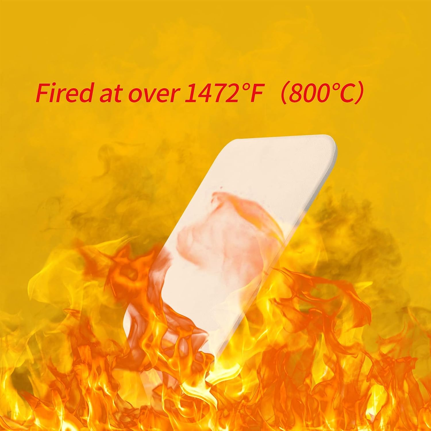 AILUROPODA 15 X 12" Rectangle Pizza Stone with Bamboo Pizza Peel, Cleaning Scraper and Recipe Cordierite Baking Stone for Oven and Grill Pizza Stone for Grill Thermal Shock Resistant - 15*12" Off White-High Temperature+Pizza Peel image number 6