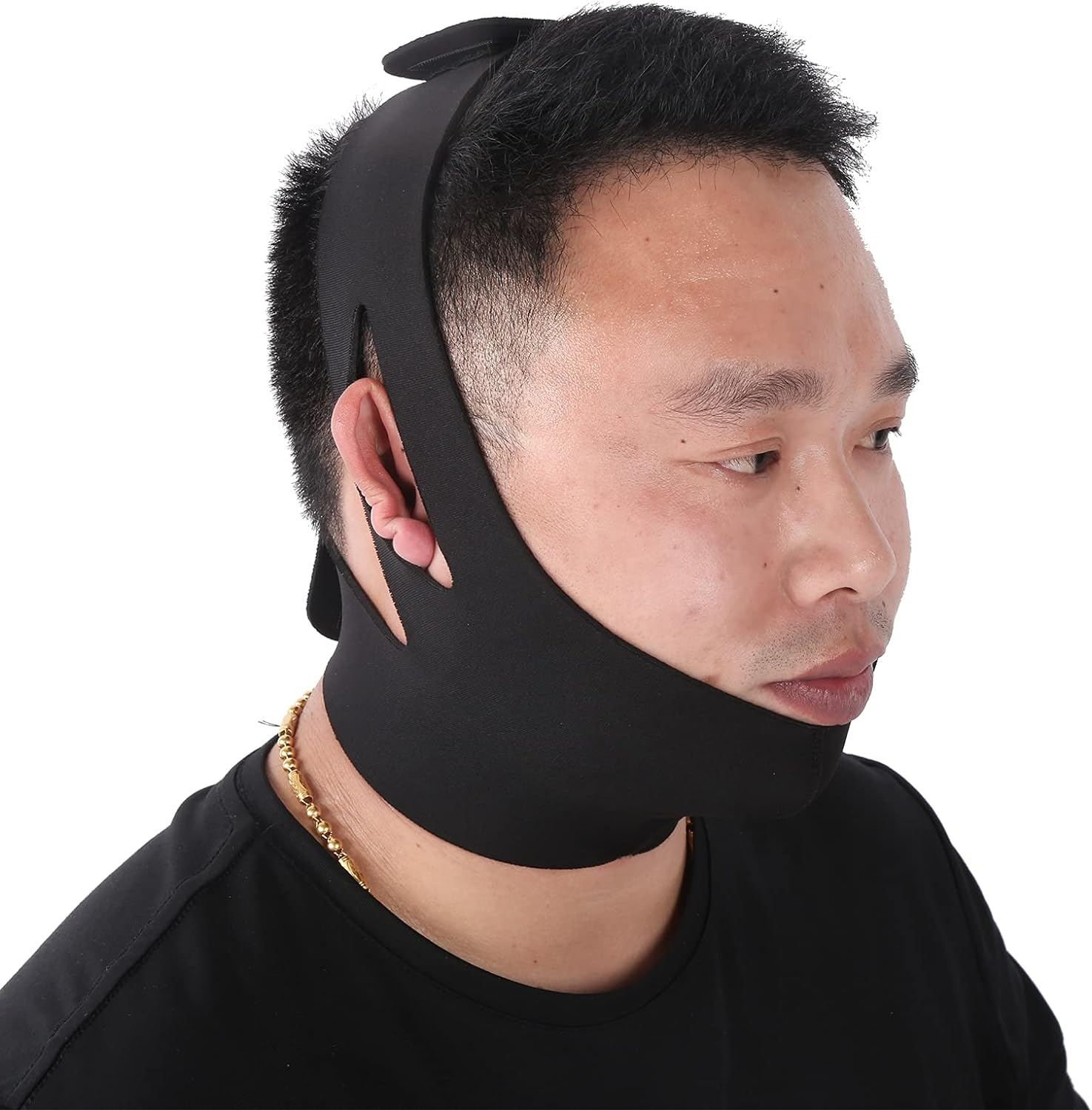 Double Chin Reducer, Reusable V Line Mask, Facial Slimming Strap, Face Lifting Belt, V Shaped Slimming Face Mask, Chin up Mask, Lifting Bandage, Neck and Chin Compression Garment Wrap image number 5